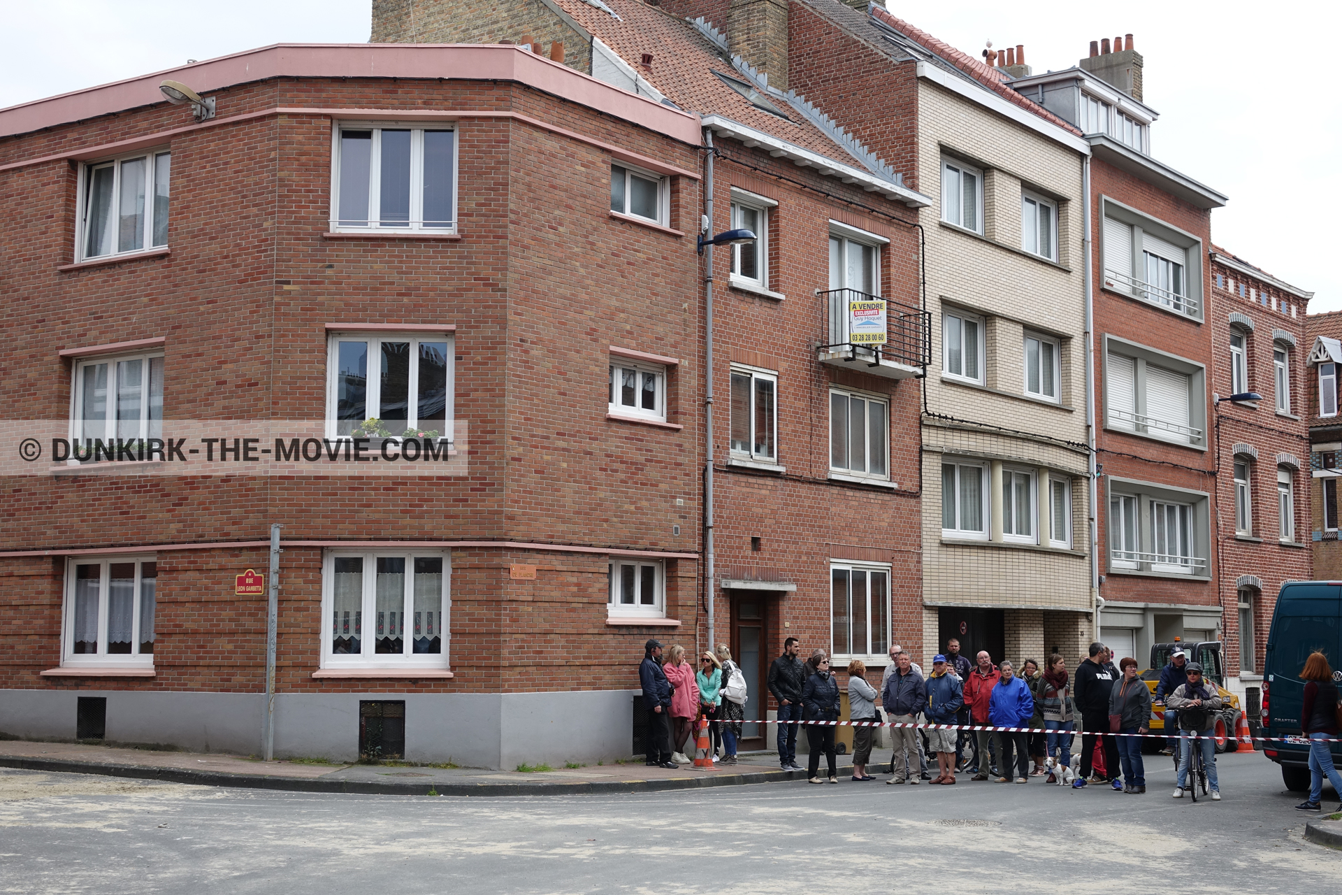 Picture with Belle Rade street,  from behind the scene of the Dunkirk movie by Nolan