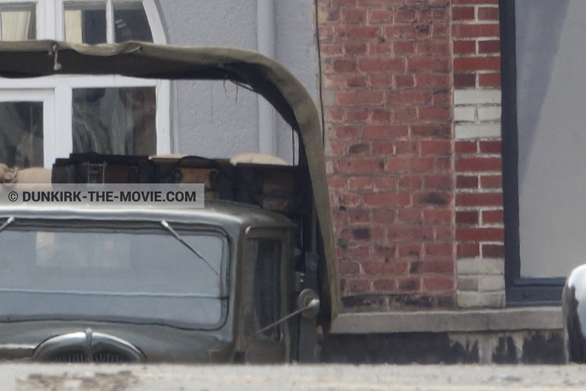 Fotos con camion, calle Belle Rade,  durante el rodaje de la película Dunkerque de Nolan