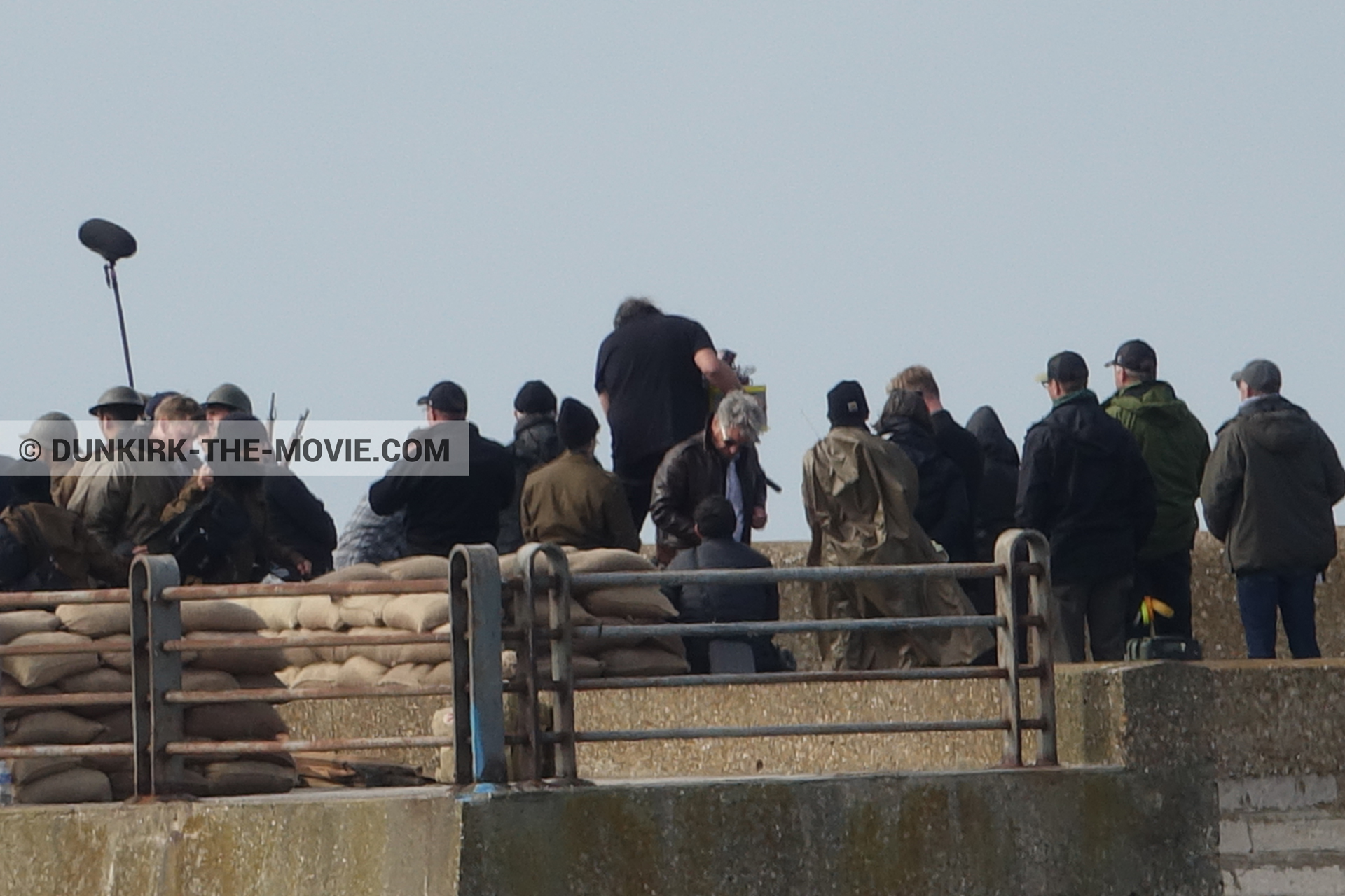 Picture with supernumeraries, EST pier, Nilo Otero,  from behind the scene of the Dunkirk movie by Nolan