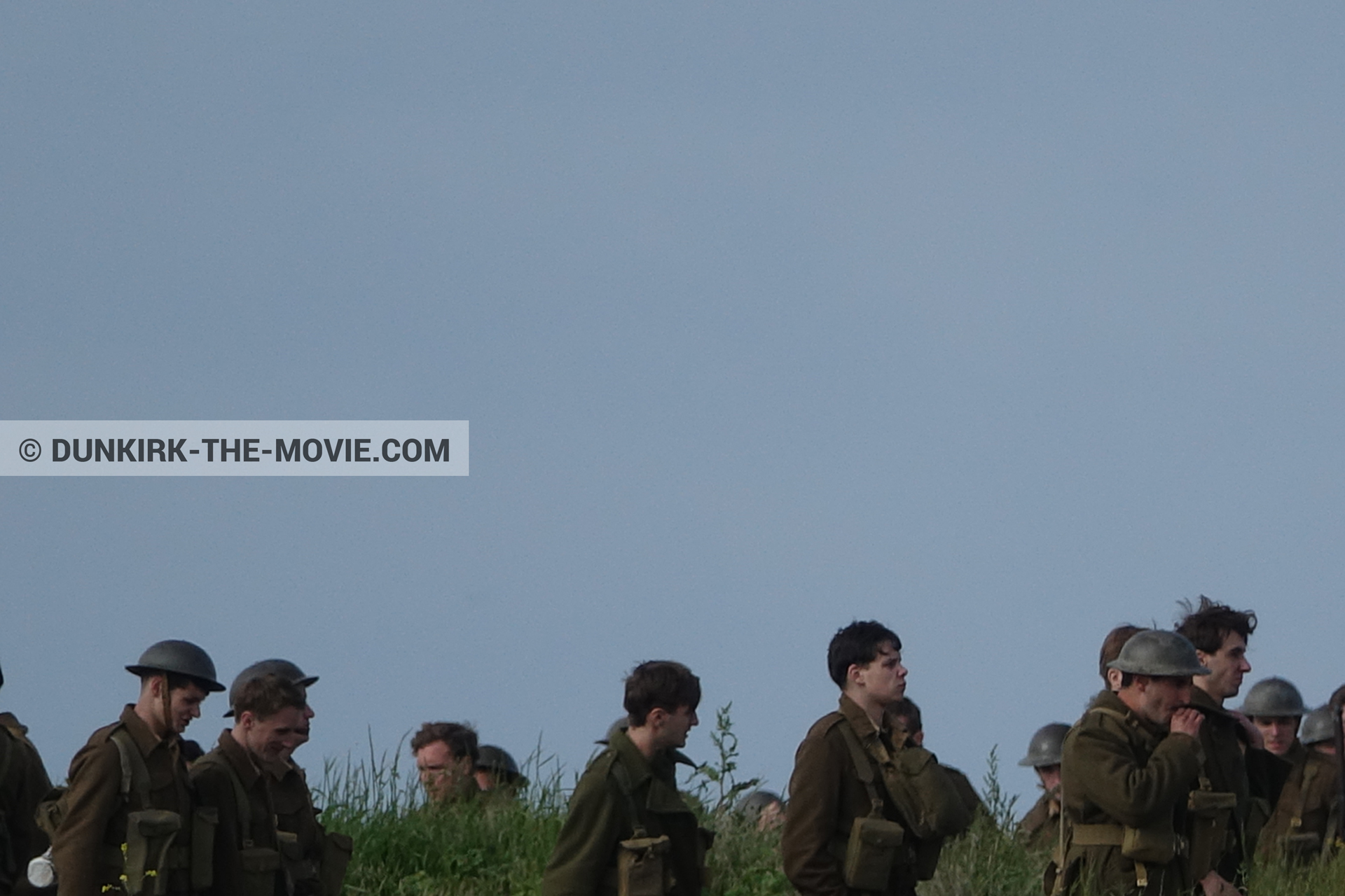 Photo avec figurants, jetée EST,  des dessous du Film Dunkerque de Nolan