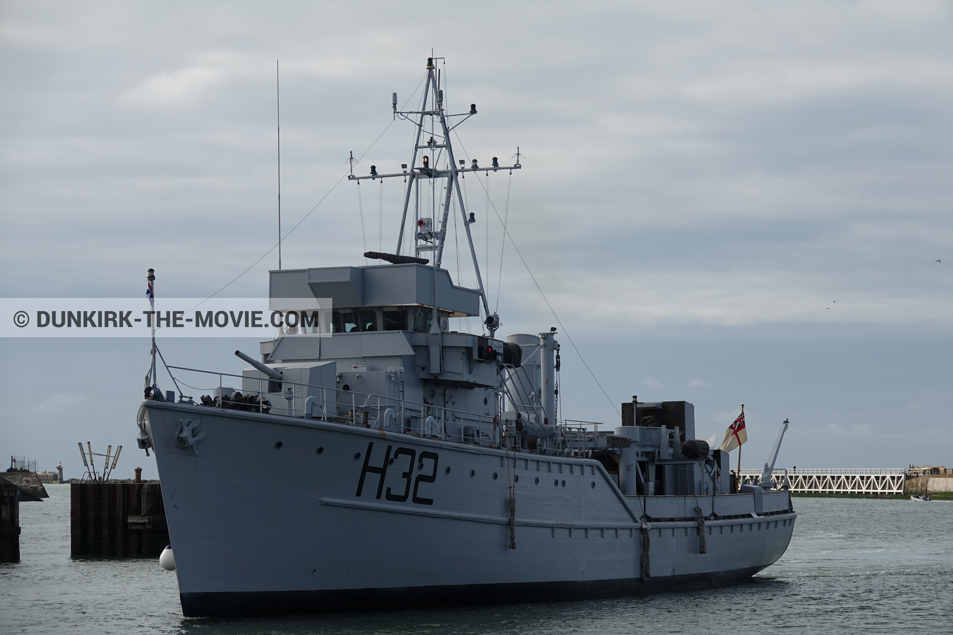 Picture with H32 - Hr.Ms. Sittard, EST pier,  from behind the scene of the Dunkirk movie by Nolan