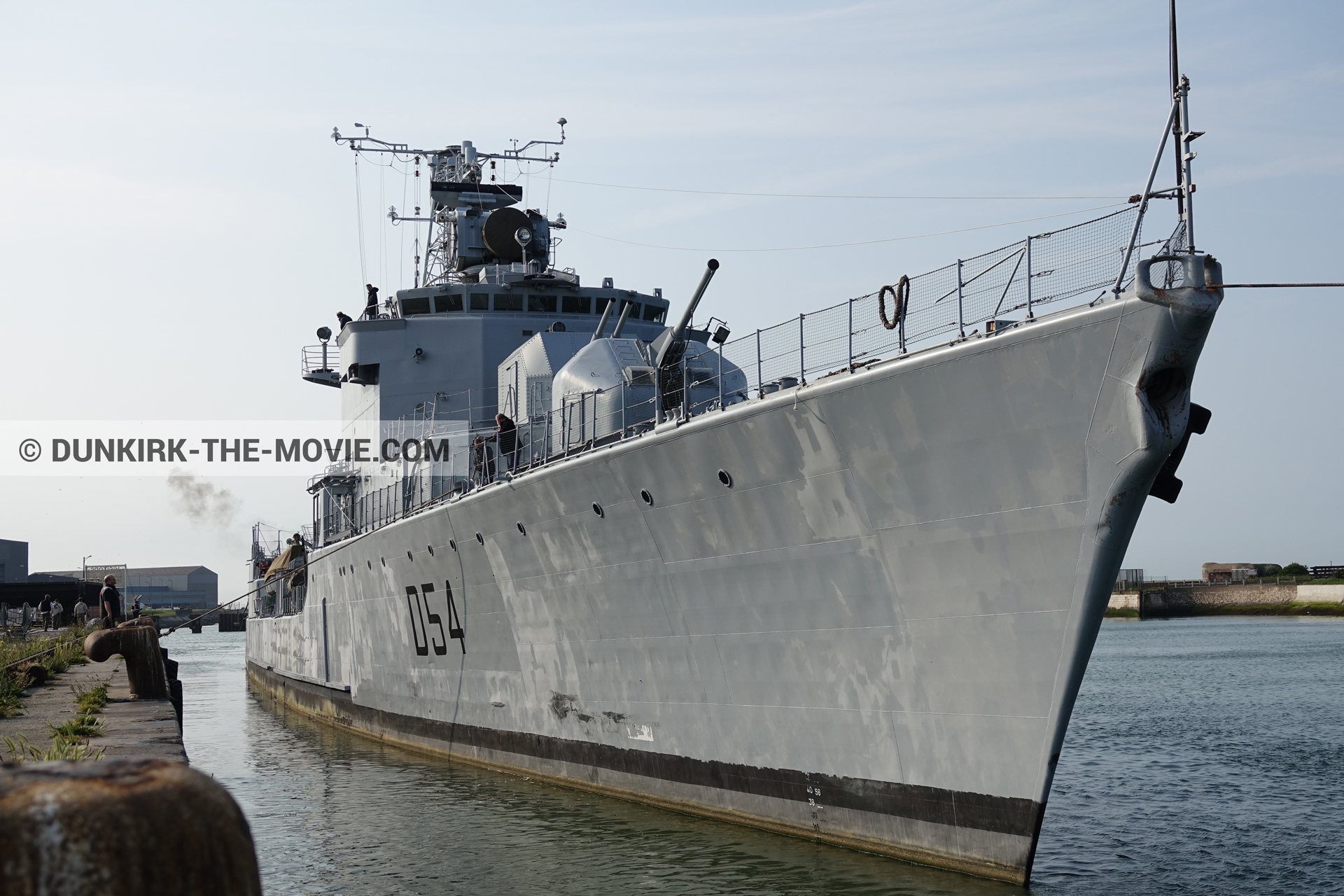Picture with F34 - Hr.Ms. Sittard, EST pier,  from behind the scene of the Dunkirk movie by Nolan