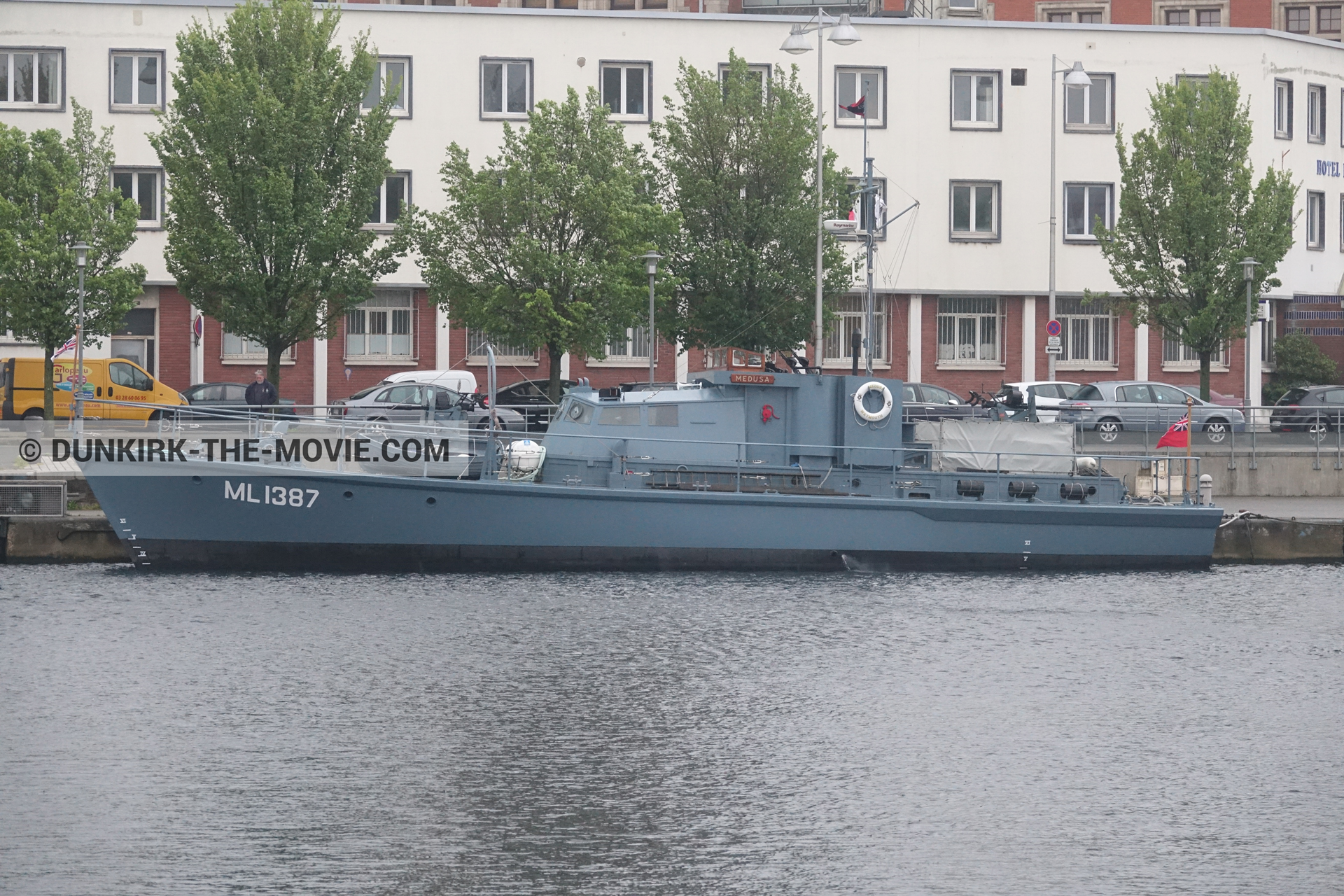 Photo avec HMS Medusa - ML1387,  des dessous du Film Dunkerque de Nolan