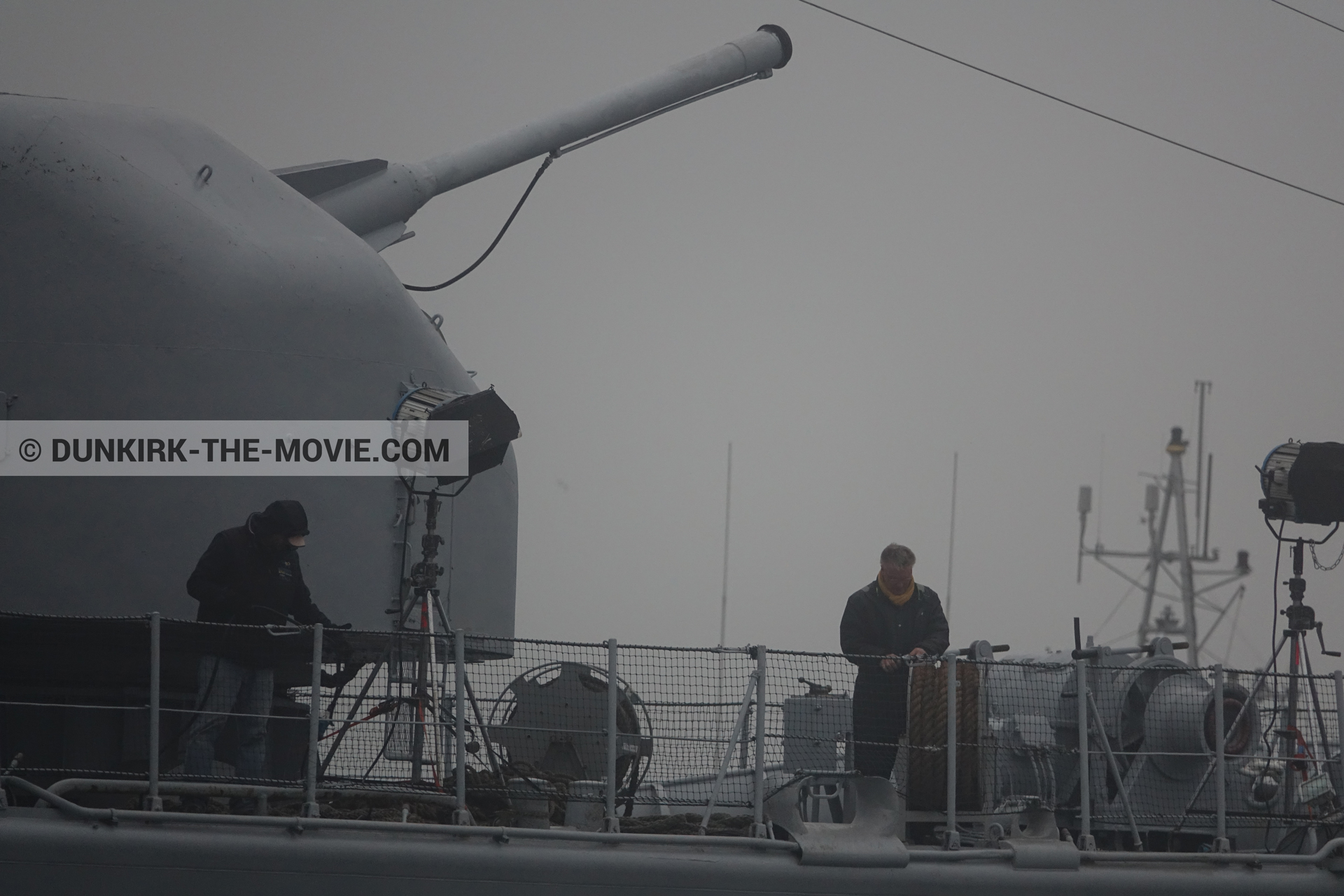 Fotos con Maillé-Brézé - D36 - D54, equipo técnica,  durante el rodaje de la película Dunkerque de Nolan