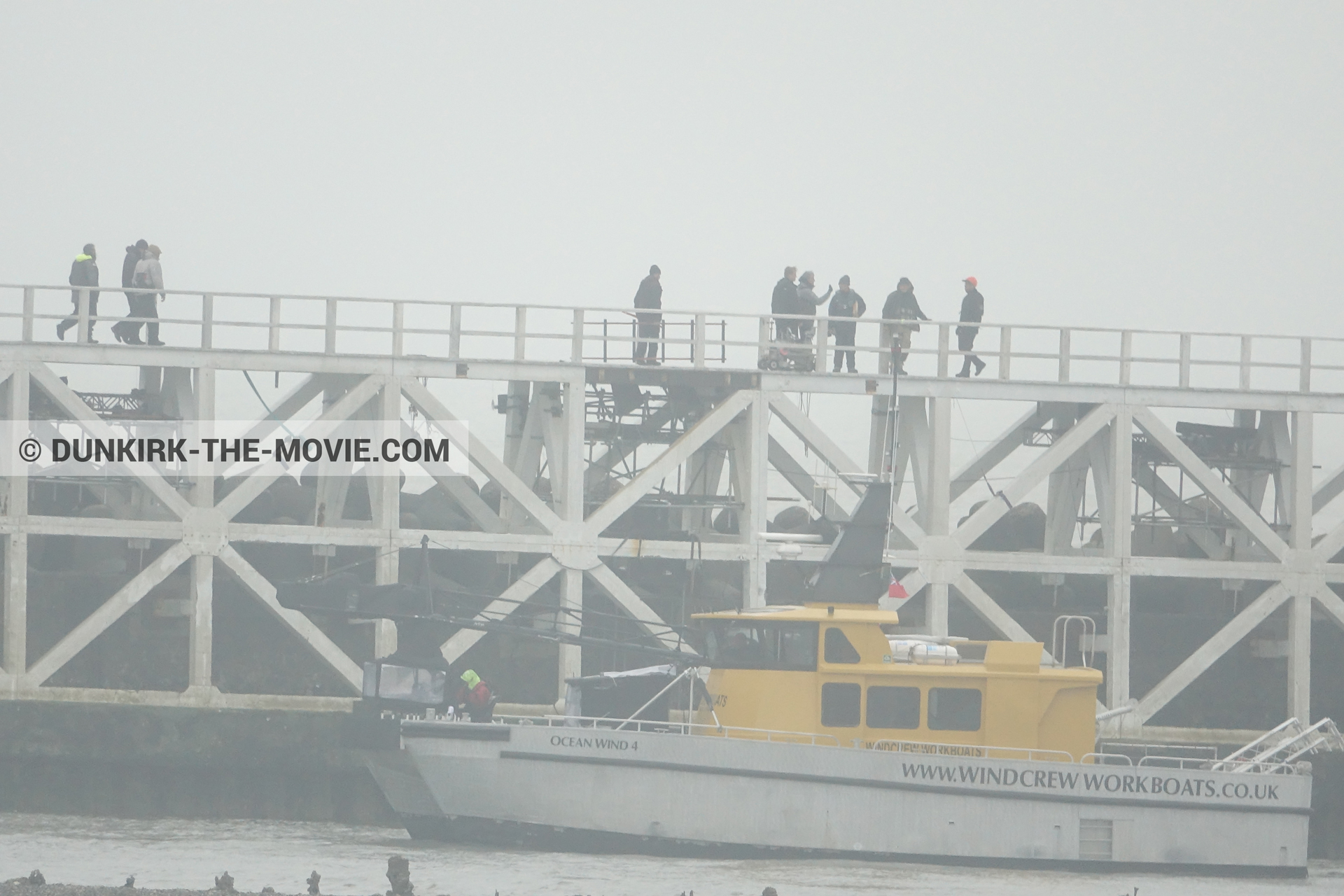 Photo avec ciel gris, jetÃ©e EST, Ocean Wind 4,  des dessous du Film Dunkerque de Nolan