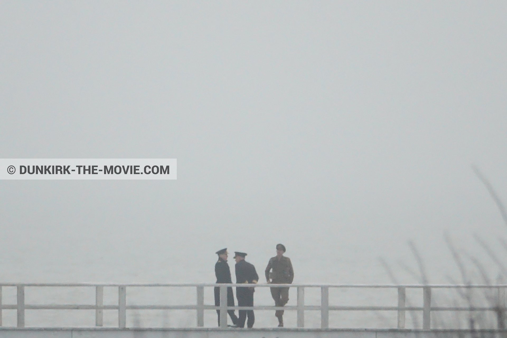 Photo avec acteur, ciel gris, jetÃ©e EST,  des dessous du Film Dunkerque de Nolan