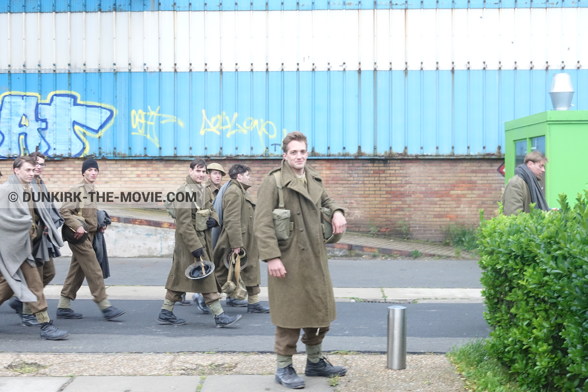 Photo avec figurants,  des dessous du Film Dunkerque de Nolan