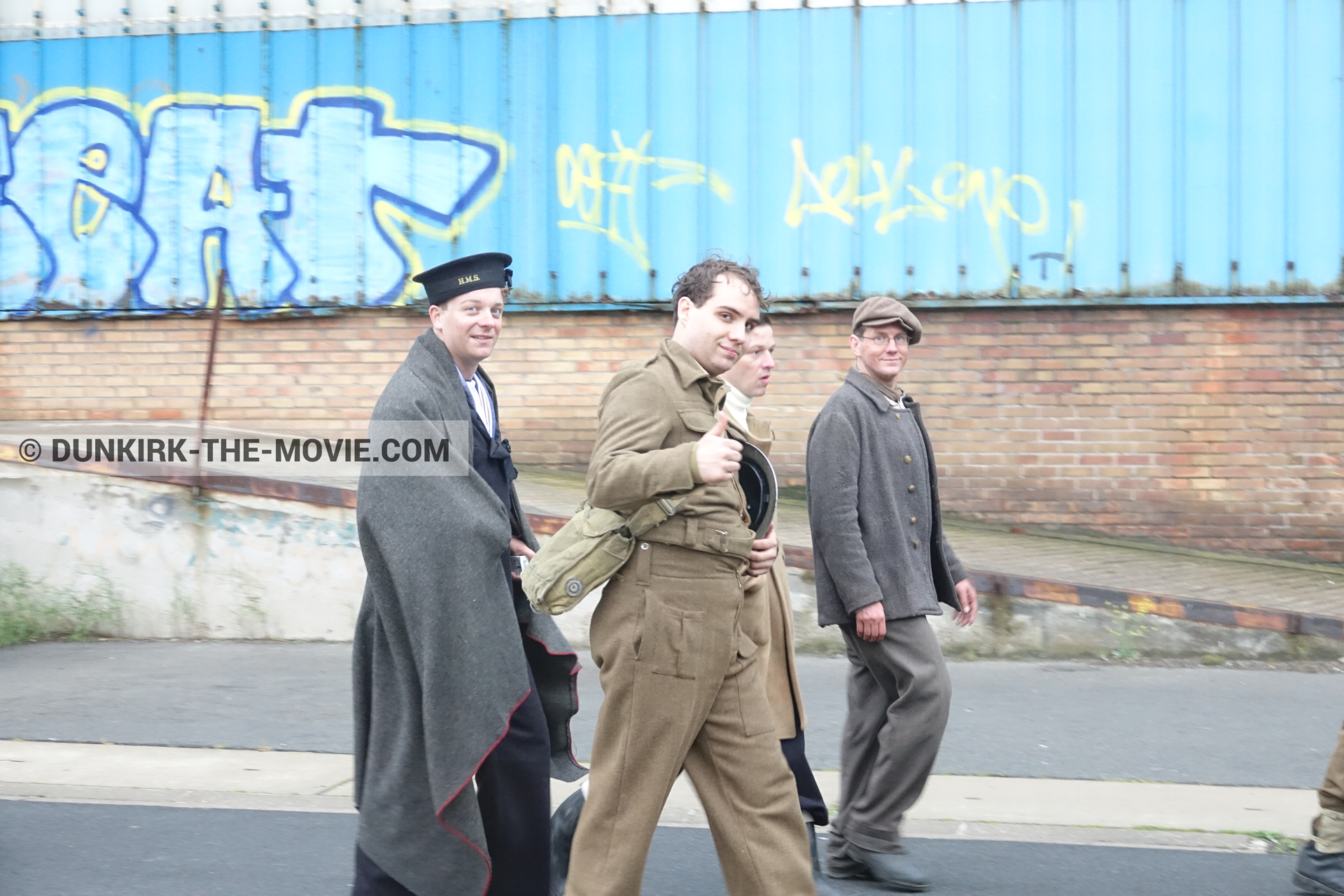 Photo avec figurants,  des dessous du Film Dunkerque de Nolan