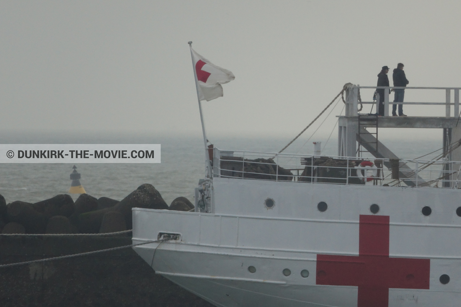 Photo avec jetÃ©e EST, Ã©quipe technique, M/S Rogaland,  des dessous du Film Dunkerque de Nolan