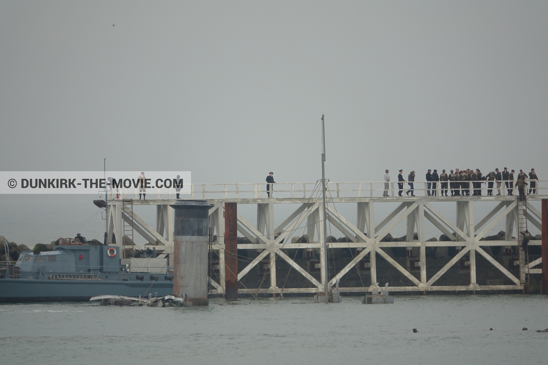 Picture with decor, HMS Medusa - ML1387, EST pier, Nilo Otero,  from behind the scene of the Dunkirk movie by Nolan