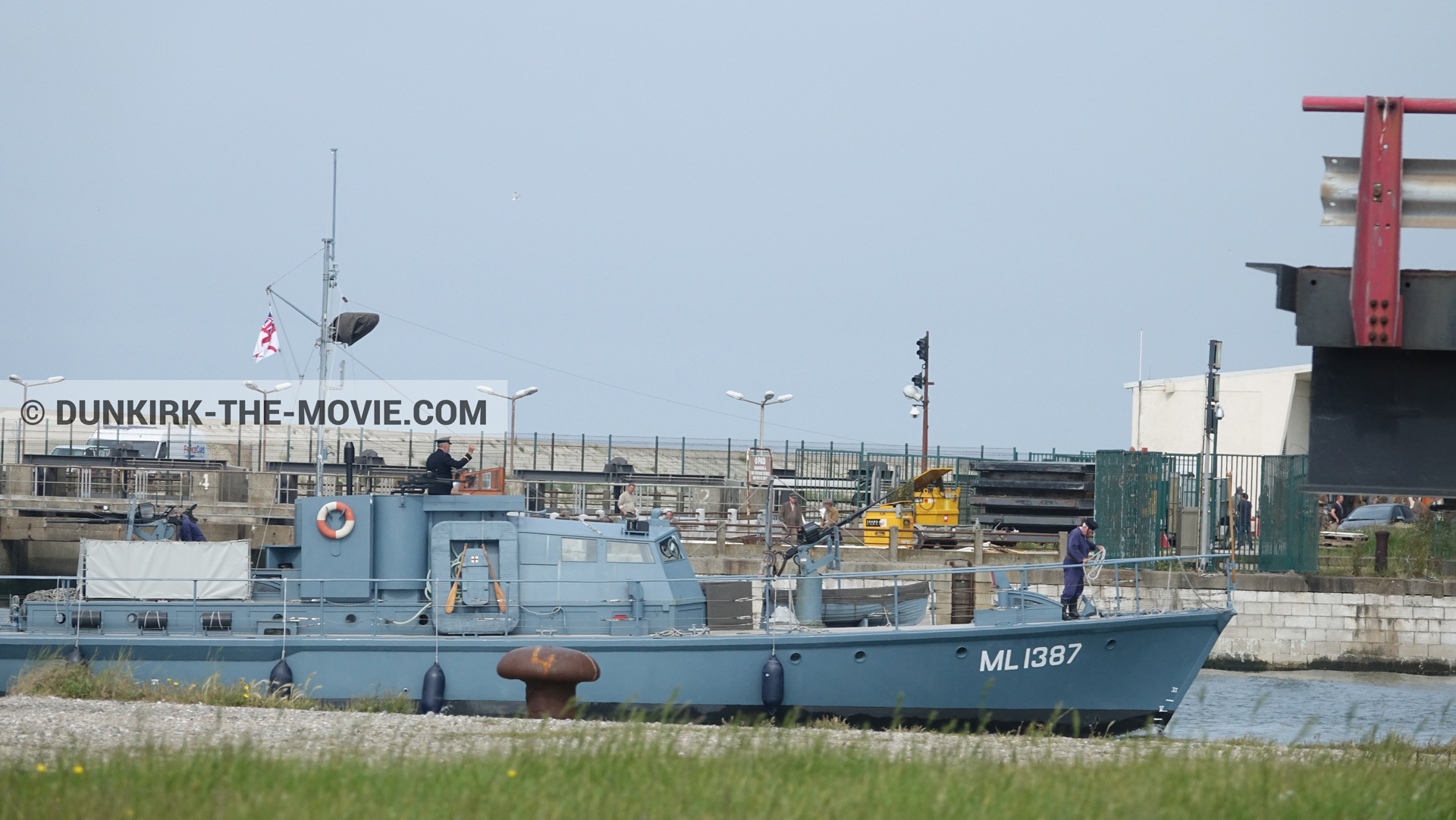 Picture with HMS Medusa - ML1387, EST pier,  from behind the scene of the Dunkirk movie by Nolan