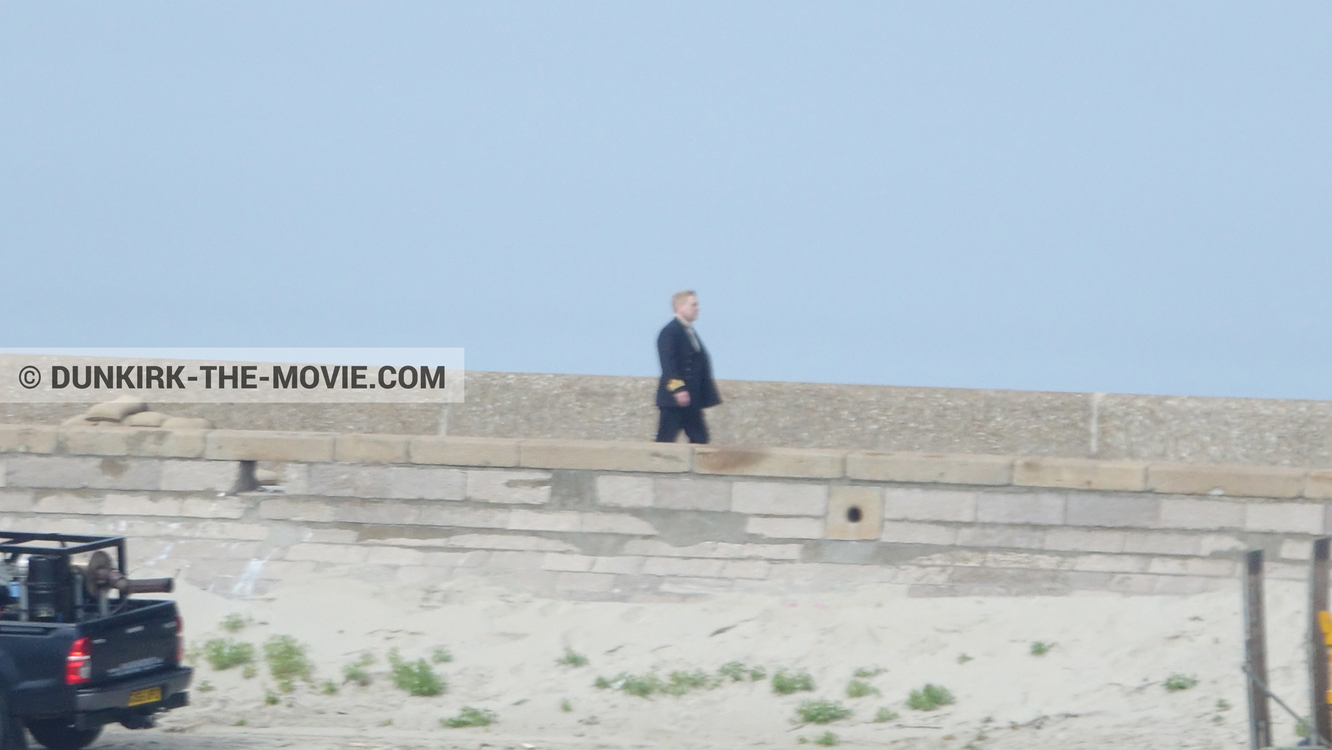 Fotos con muelle del ESTE, Kenneth Branagh,  durante el rodaje de la película Dunkerque de Nolan