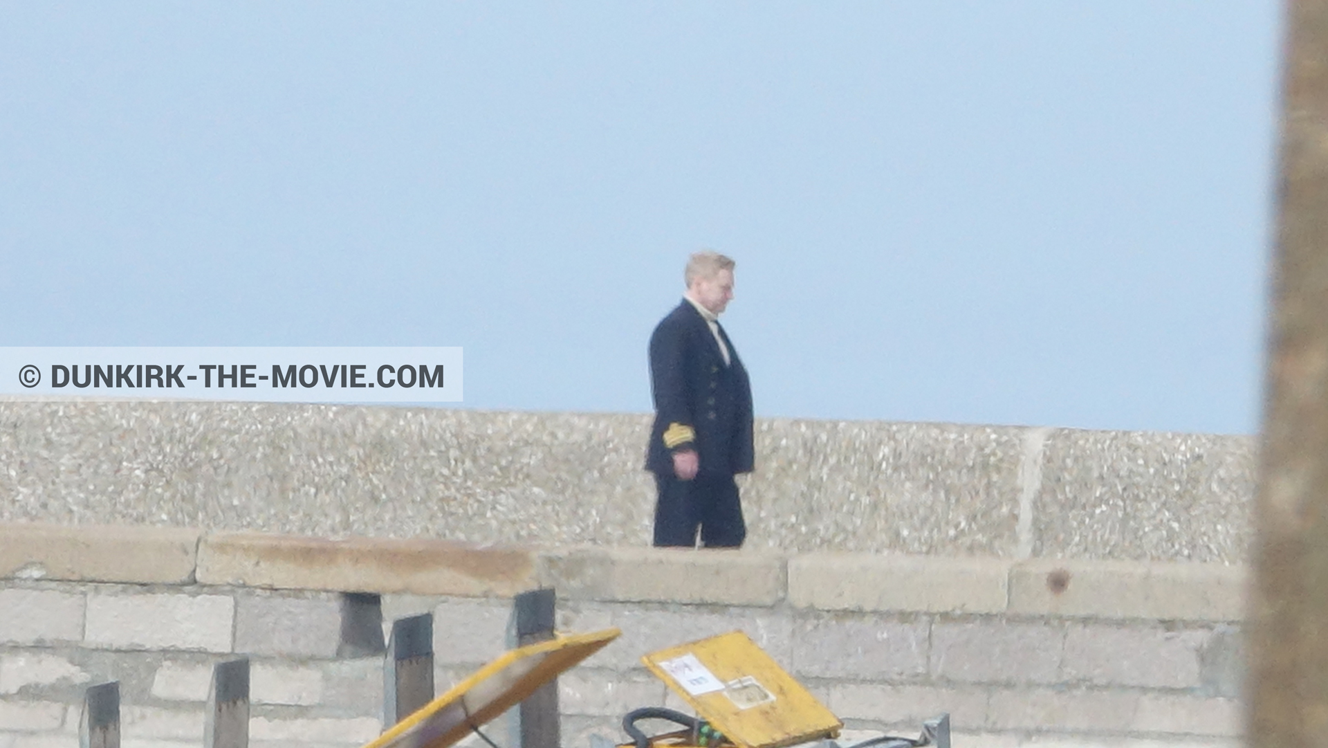 Picture with EST pier, Kenneth Branagh,  from behind the scene of the Dunkirk movie by Nolan