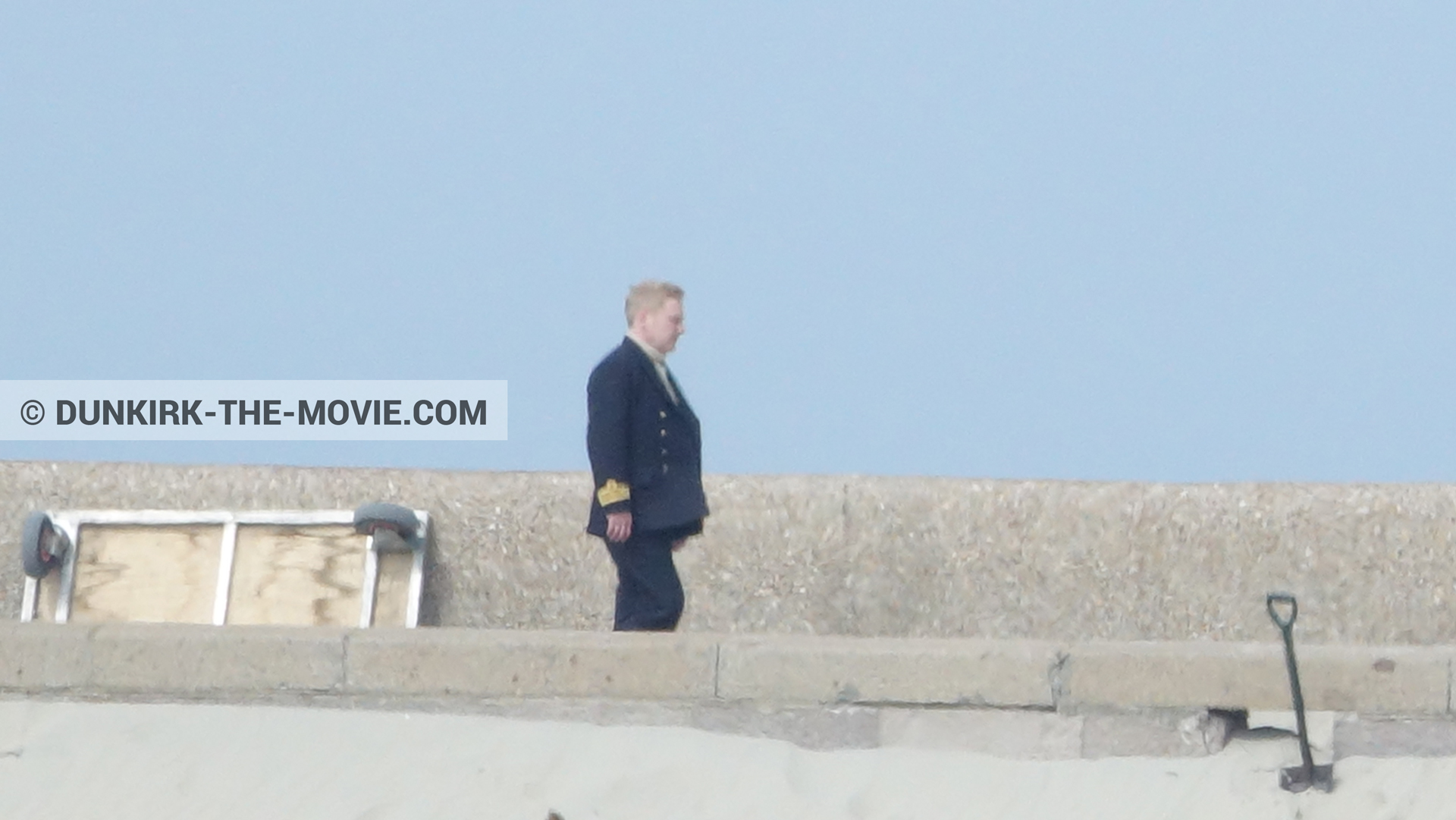 Picture with EST pier, Kenneth Branagh,  from behind the scene of the Dunkirk movie by Nolan