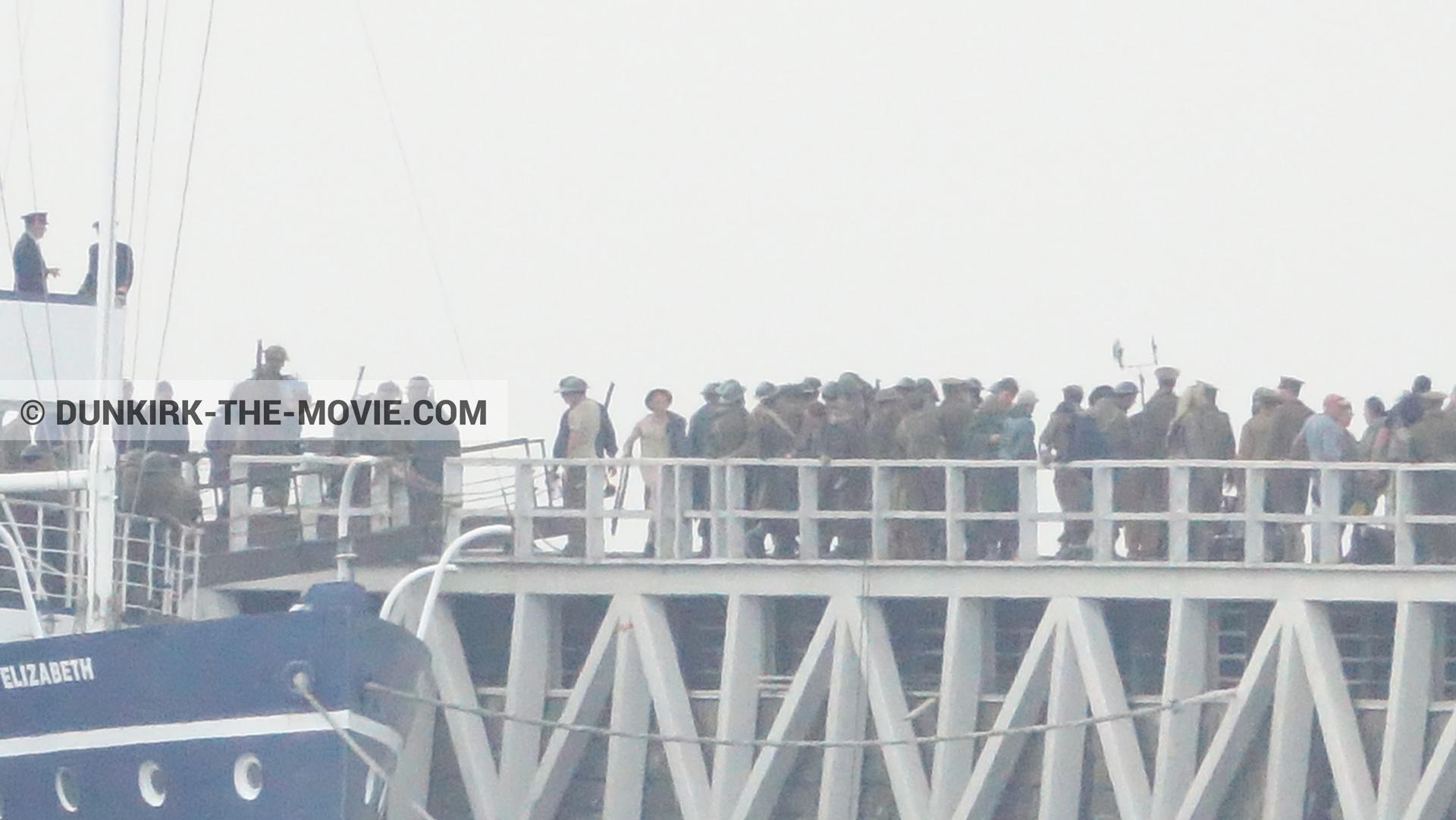 Picture with supernumeraries, EST pier, Princess Elizabeth,  from behind the scene of the Dunkirk movie by Nolan
