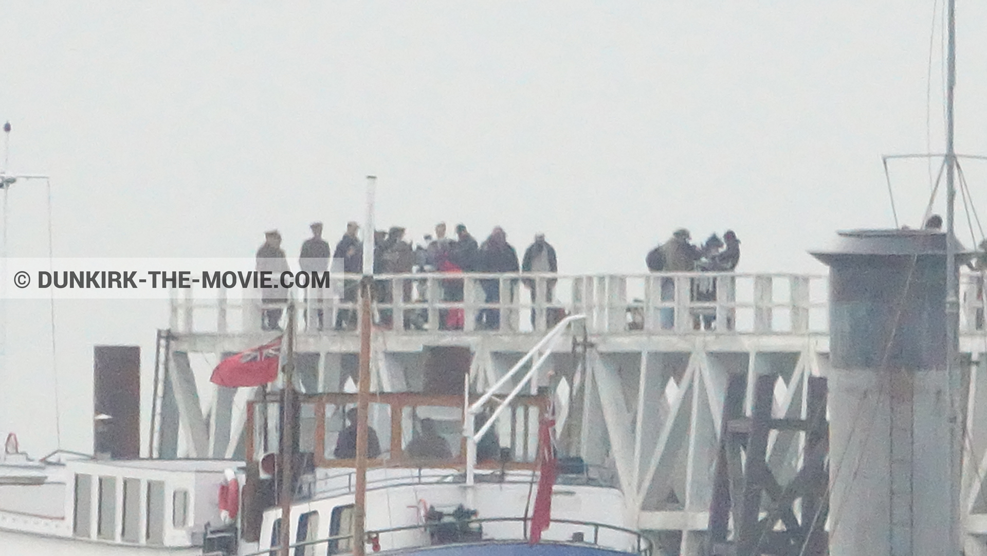 Photo avec bateau, dÃ©cor, jetÃ©e EST, Ã©quipe technique,  des dessous du Film Dunkerque de Nolan