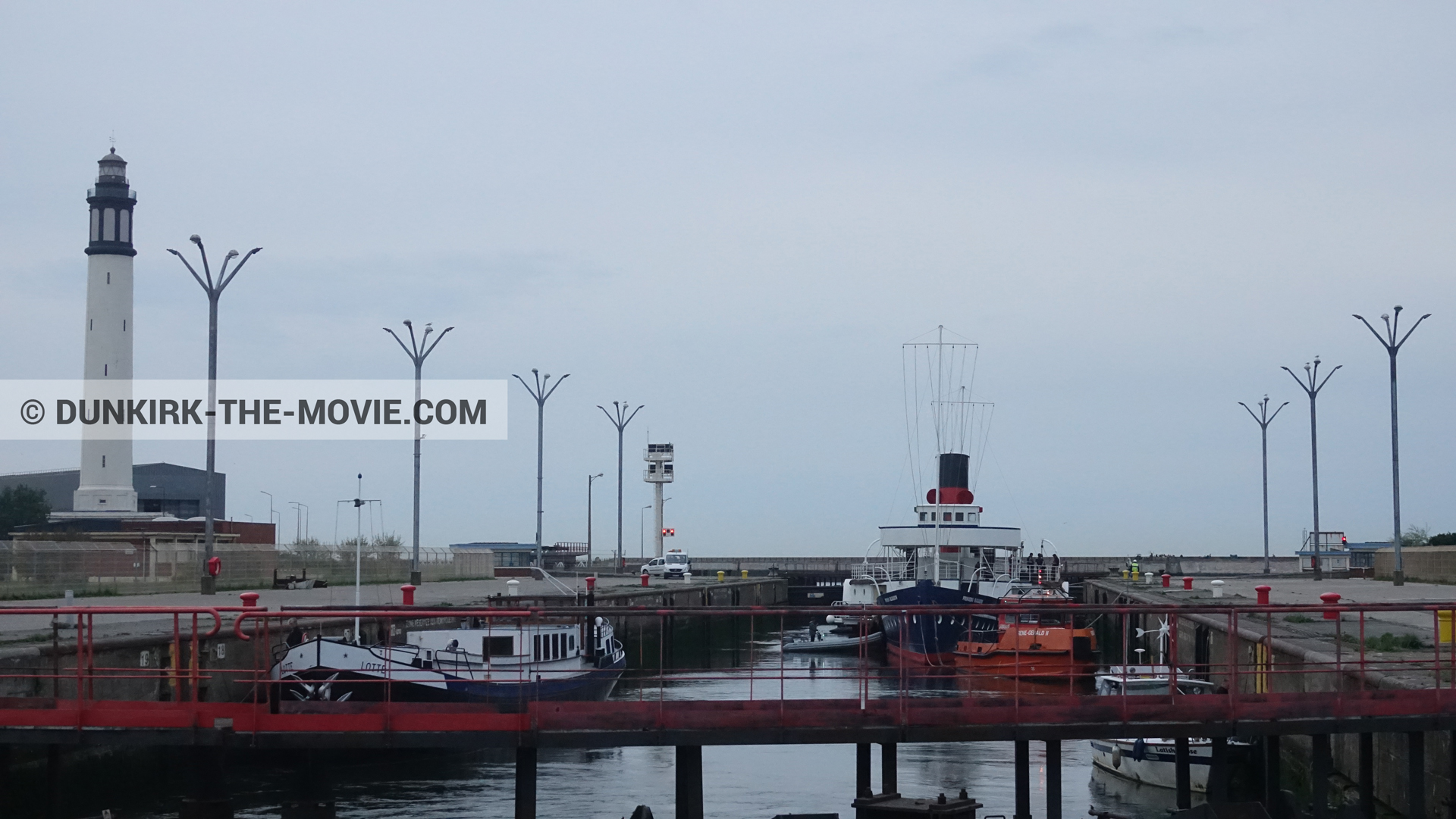 Picture with boat, Princess Elizabeth,  from behind the scene of the Dunkirk movie by Nolan