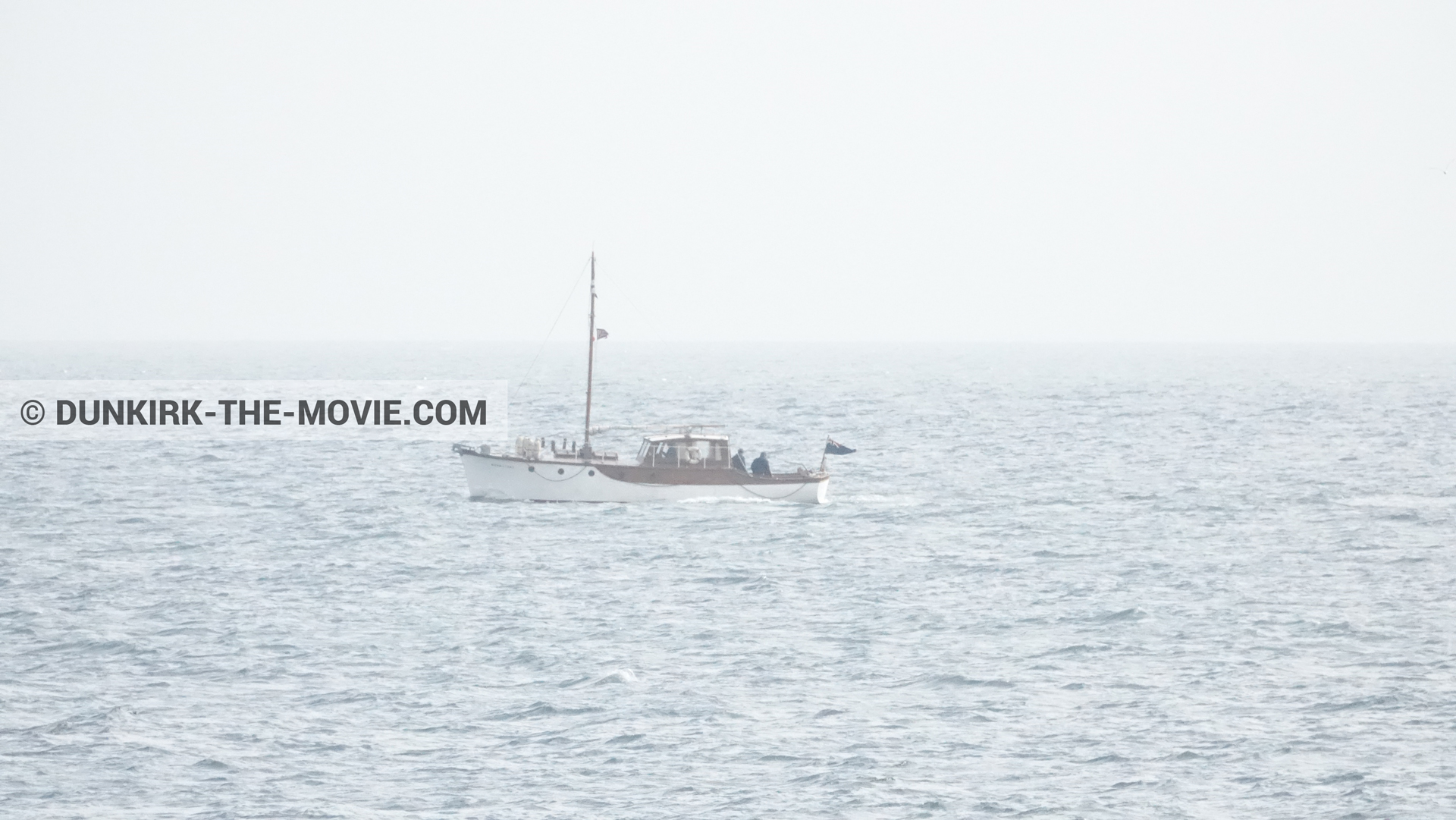 Photo avec bateau, Moonstone,  des dessous du Film Dunkerque de Nolan