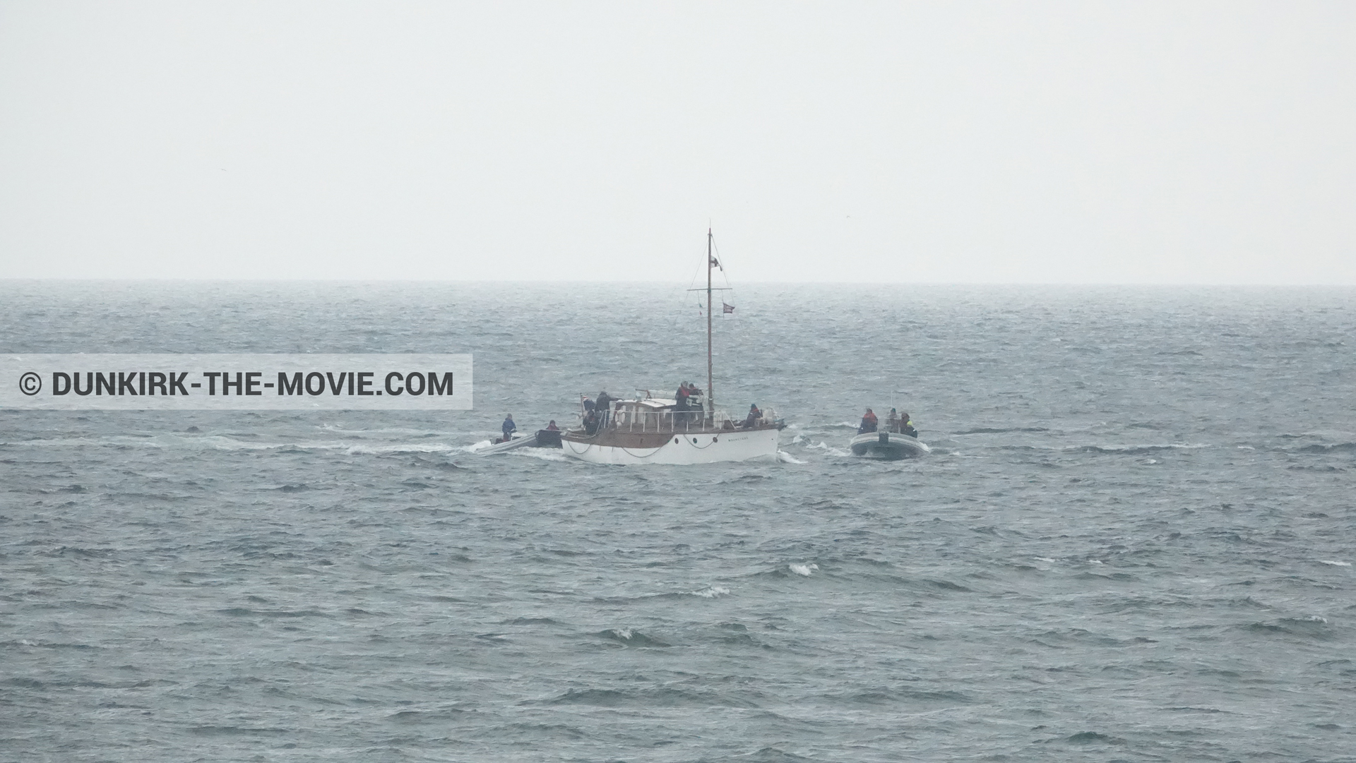 Photo avec bateau, Moonstone,  des dessous du Film Dunkerque de Nolan