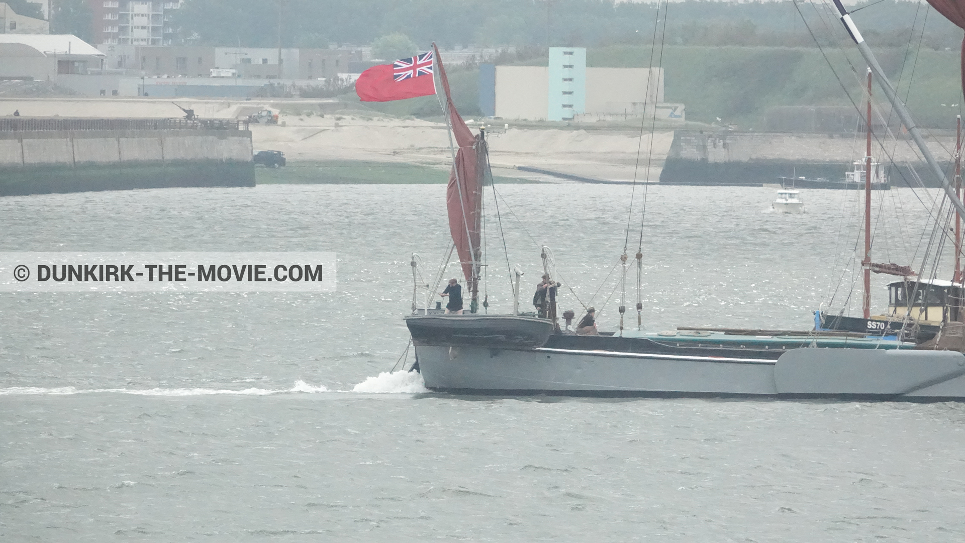 Photo avec bateau, Xylonite,  des dessous du Film Dunkerque de Nolan