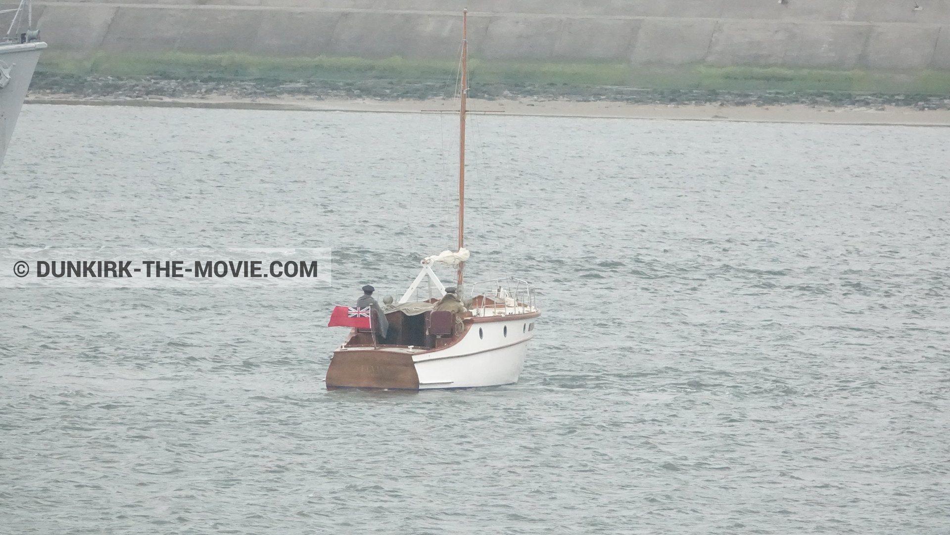 Photo avec bateau,  des dessous du Film Dunkerque de Nolan