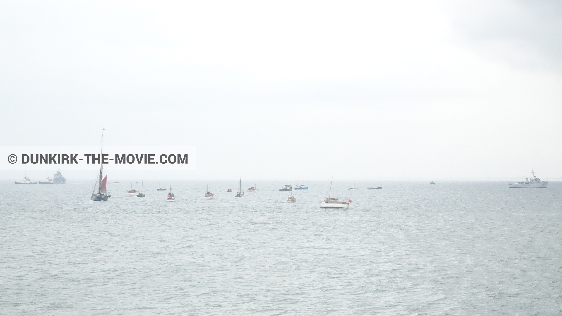 Photo avec bateau, Xylonite,  des dessous du Film Dunkerque de Nolan