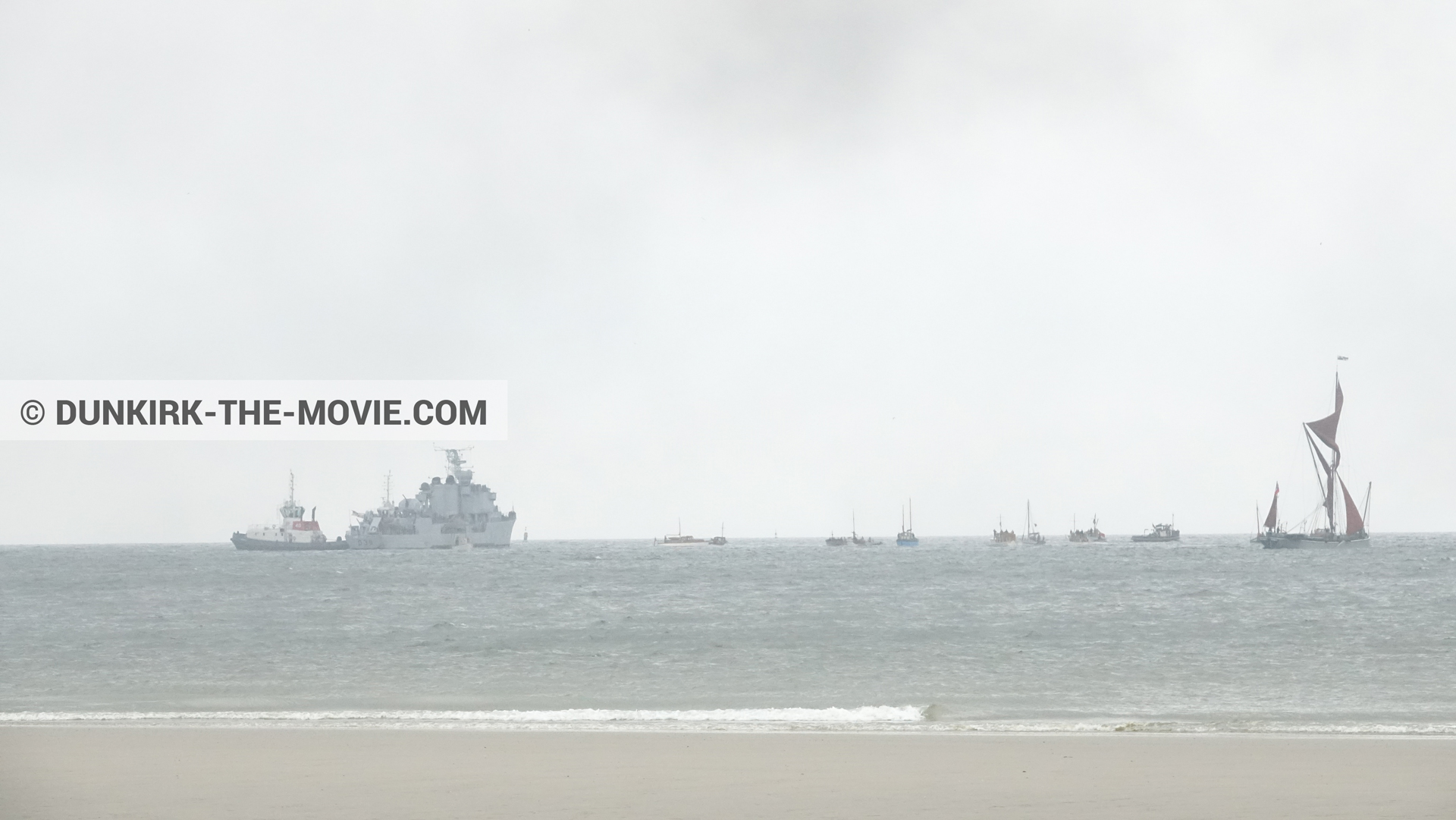 Photo avec bateau, MaillÃ©-BrÃ©zÃ© - D36 - D54, plage,  des dessous du Film Dunkerque de Nolan