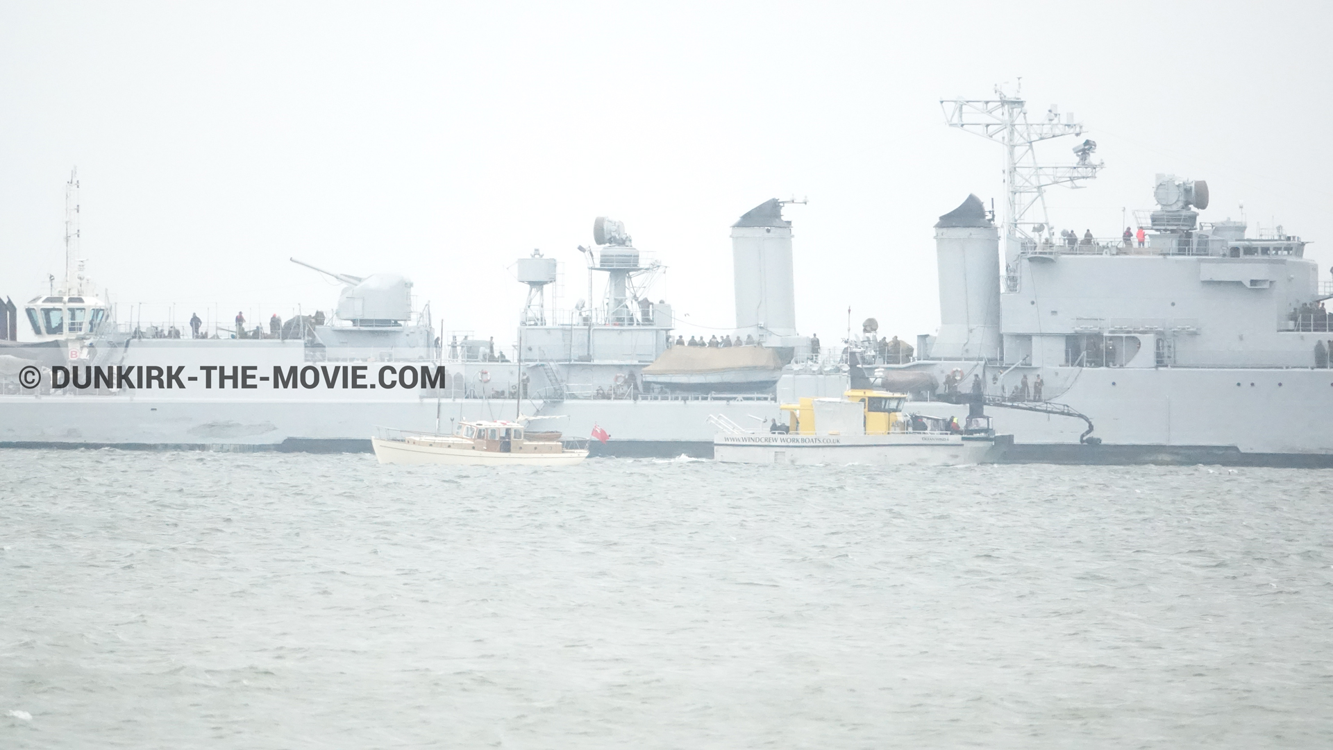 Fotos con barco, Maillé-Brézé - D36 - D54, mares calma,  durante el rodaje de la película Dunkerque de Nolan