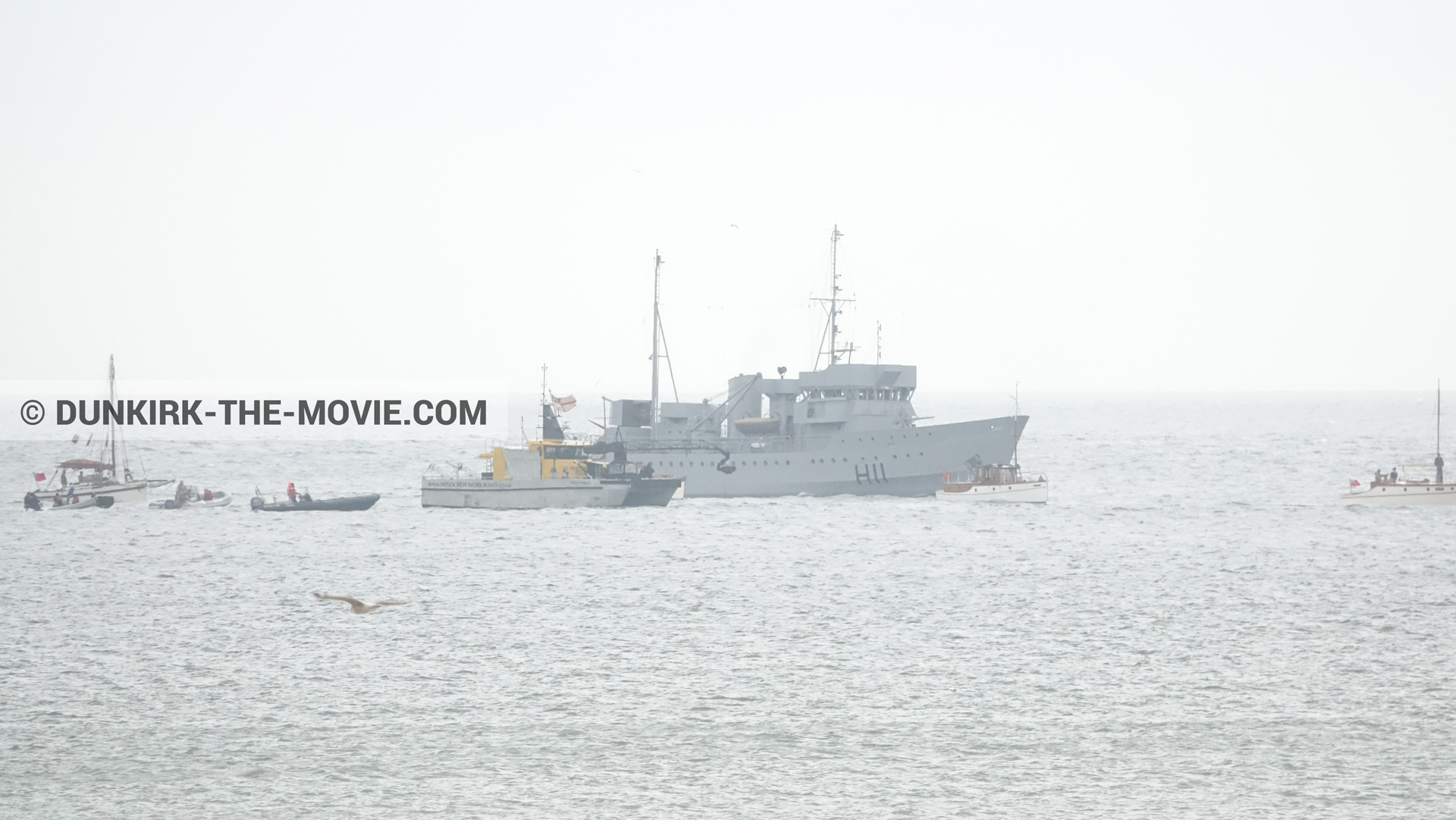 Fotos con barco, H11 - MLV Castor, Ocean Wind 4,  durante el rodaje de la película Dunkerque de Nolan