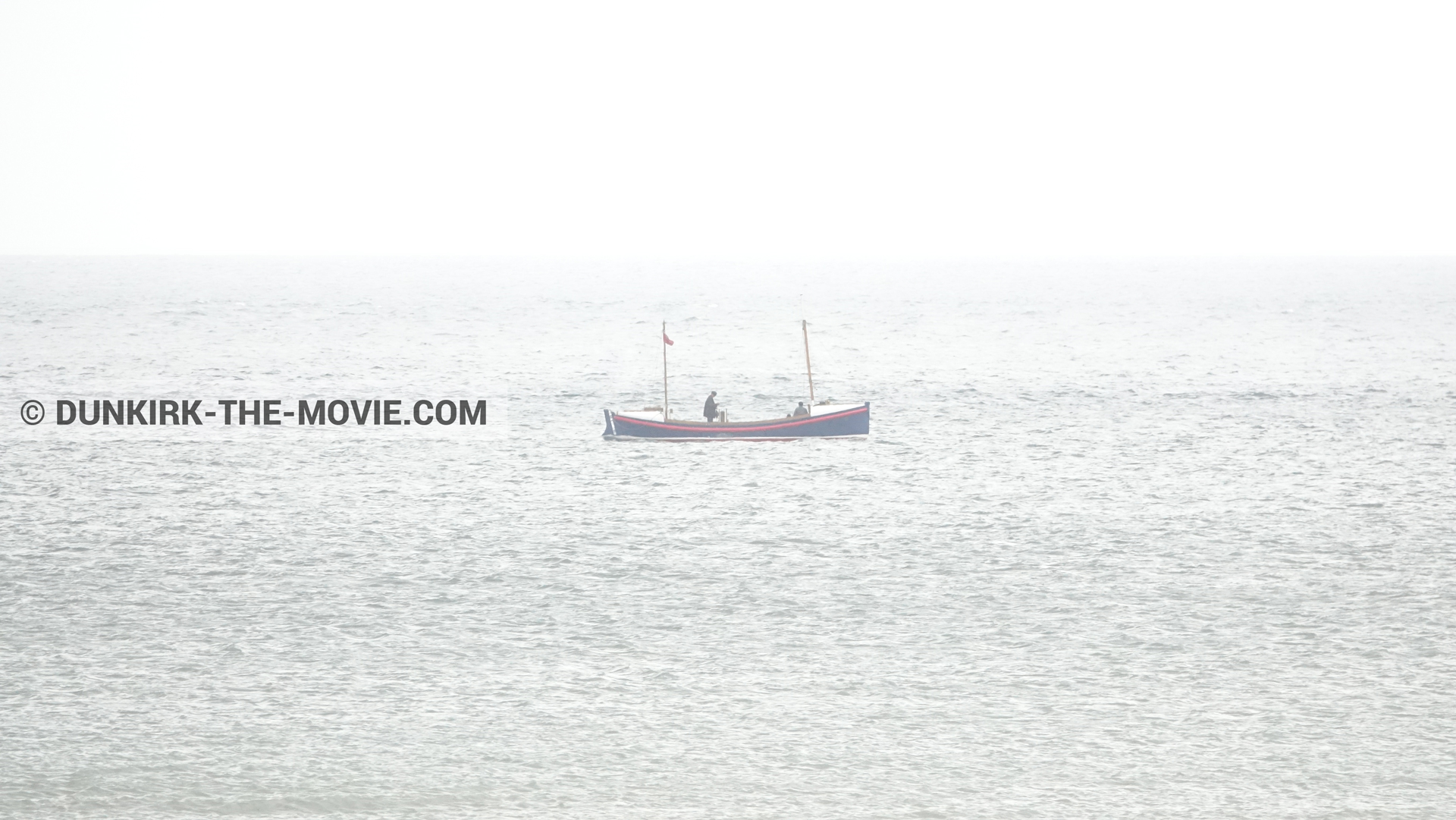 Fotos con barco, del bote salvavidas Henry Finlay,  durante el rodaje de la película Dunkerque de Nolan