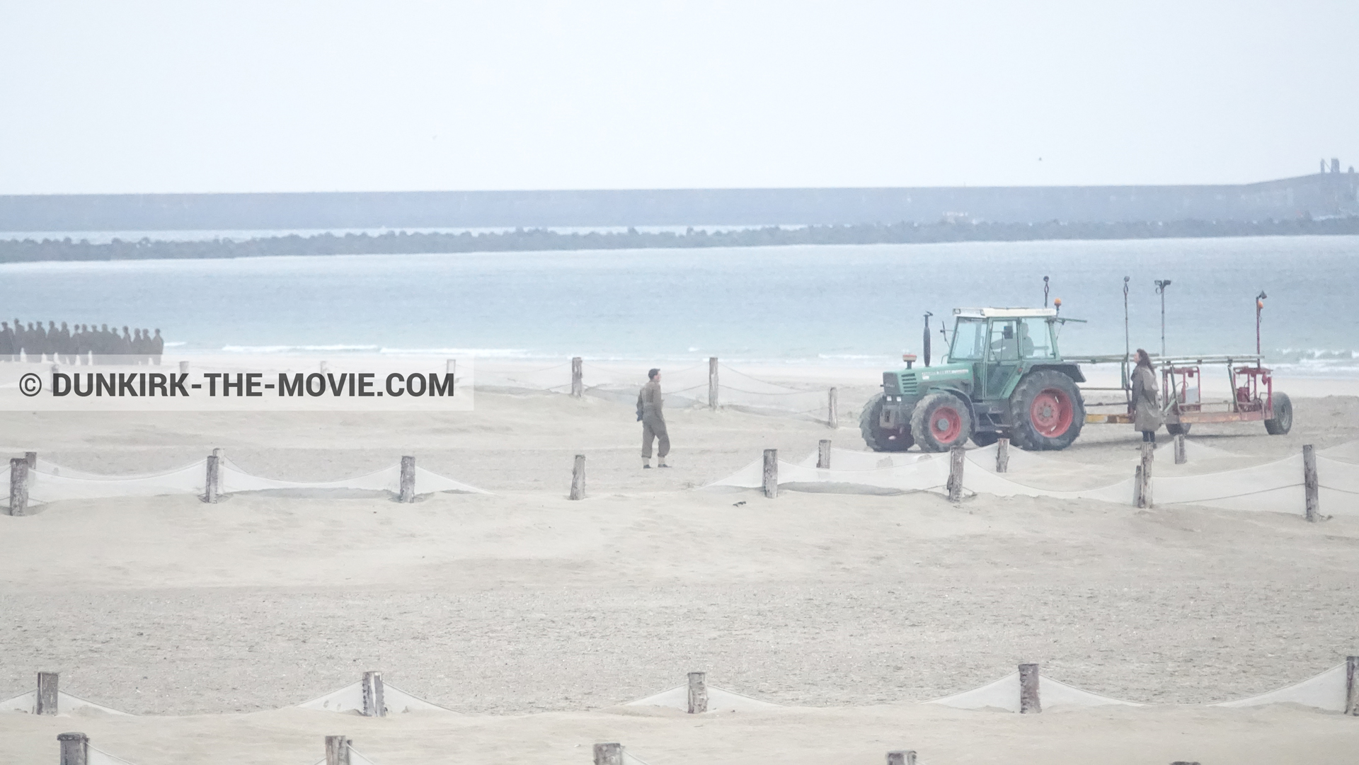 Fotos con playa,  durante el rodaje de la película Dunkerque de Nolan