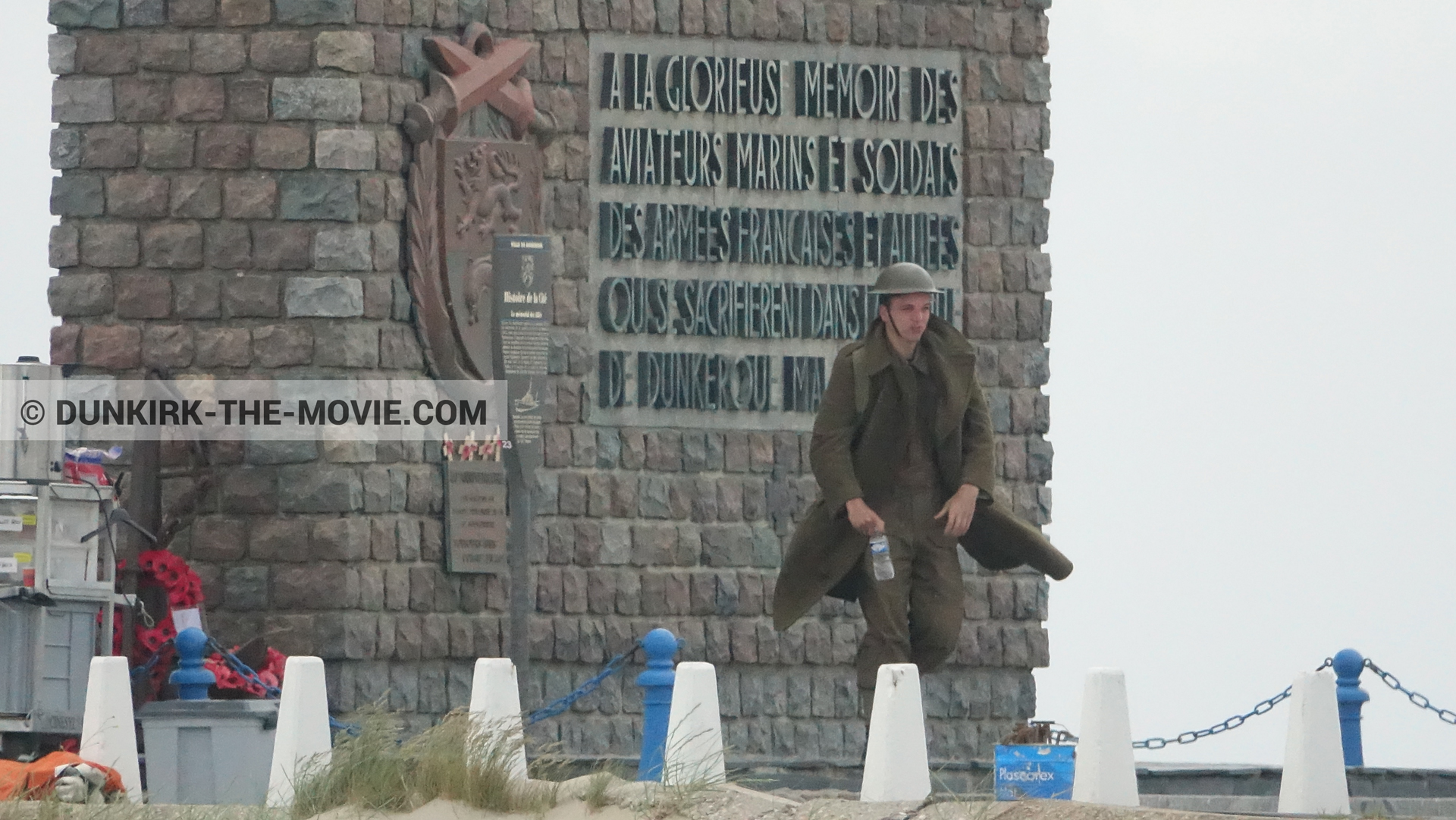 Photo avec figurants,  des dessous du Film Dunkerque de Nolan