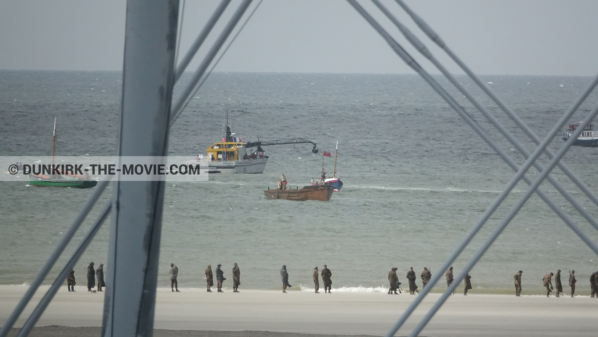 Picture with boat, Ocean Wind 4, beach,  from behind the scene of the Dunkirk movie by Nolan