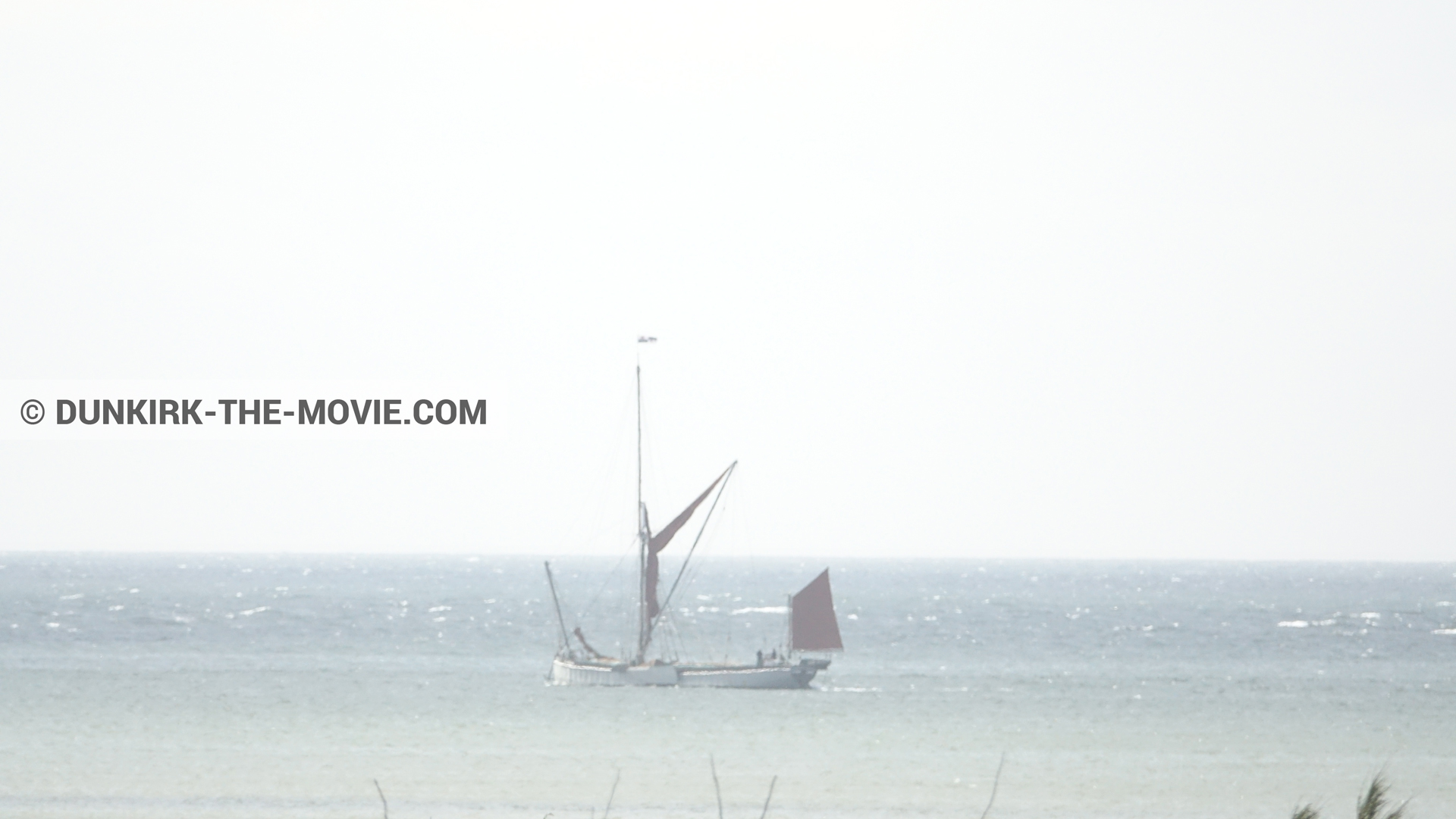 Fotos con barco,  durante el rodaje de la película Dunkerque de Nolan