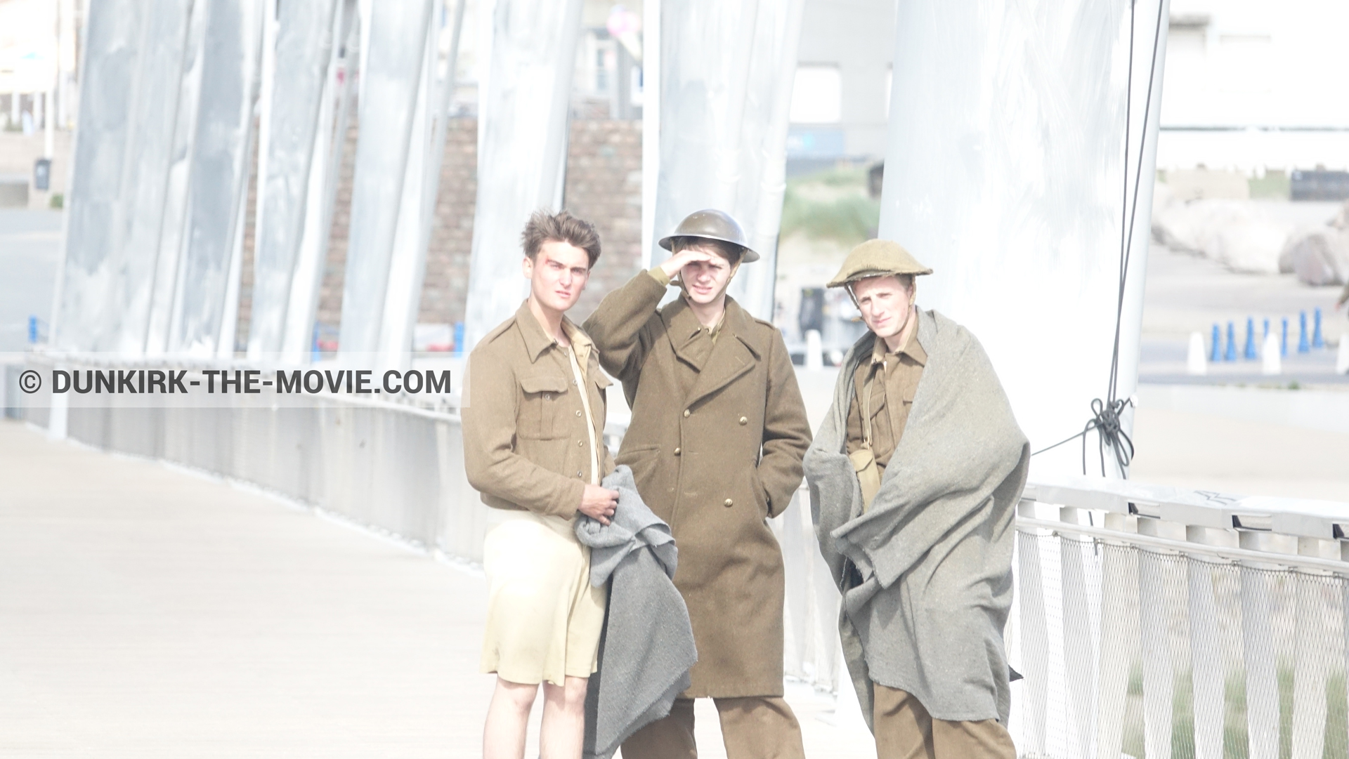 Photo avec figurants,  des dessous du Film Dunkerque de Nolan