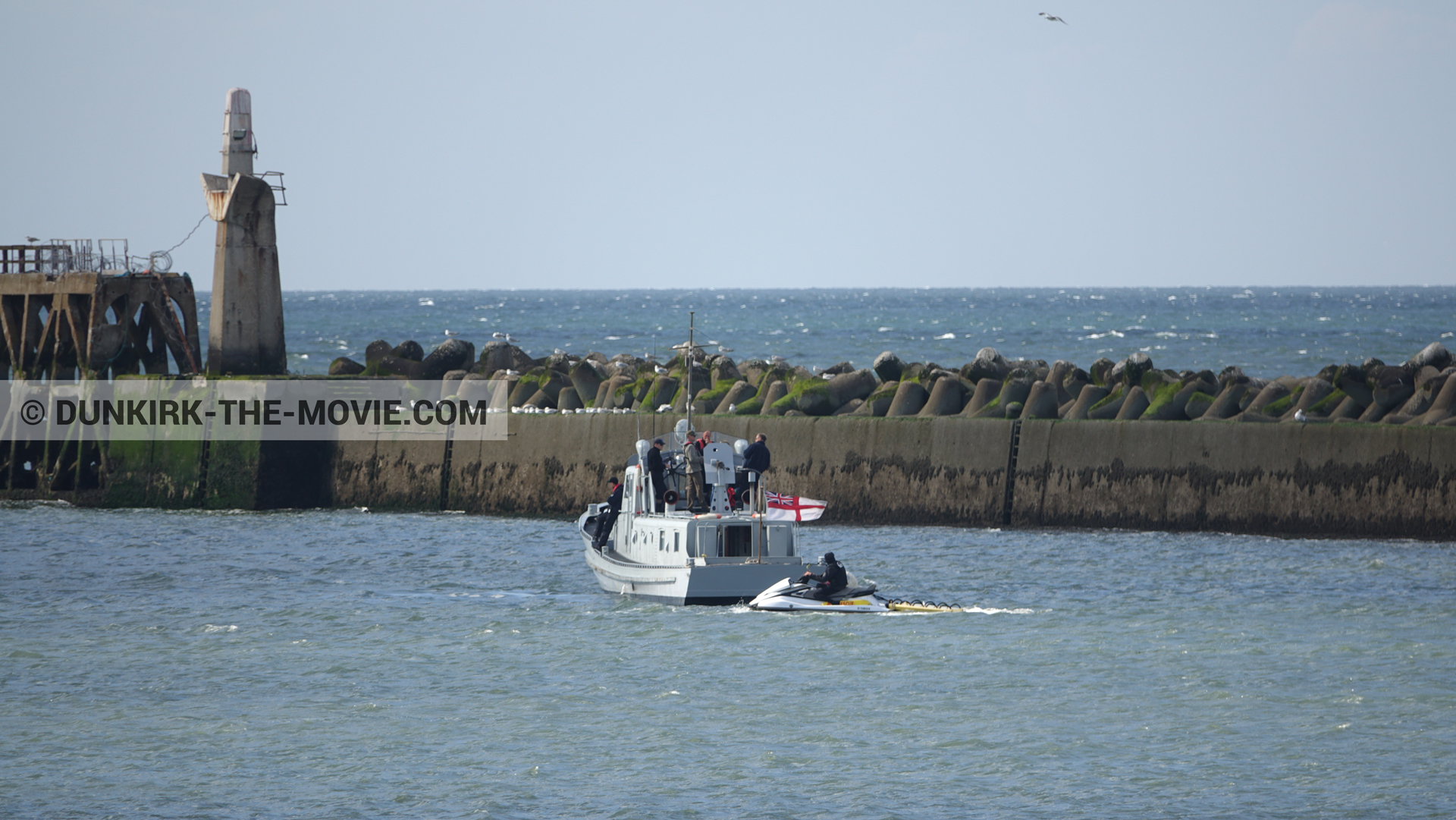 Photo avec bateau, USN P22,  des dessous du Film Dunkerque de Nolan