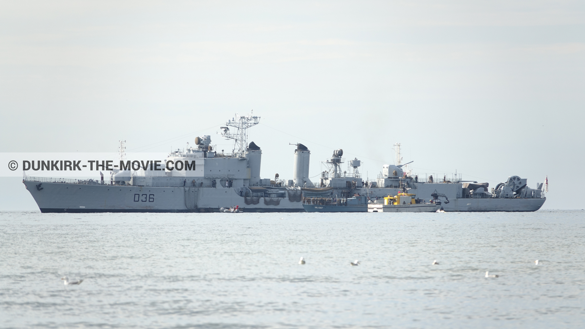 Photo avec HMS Medusa - ML1387, MaillÃ©-BrÃ©zÃ© - D36 - D54, Ocean Wind 4,  des dessous du Film Dunkerque de Nolan