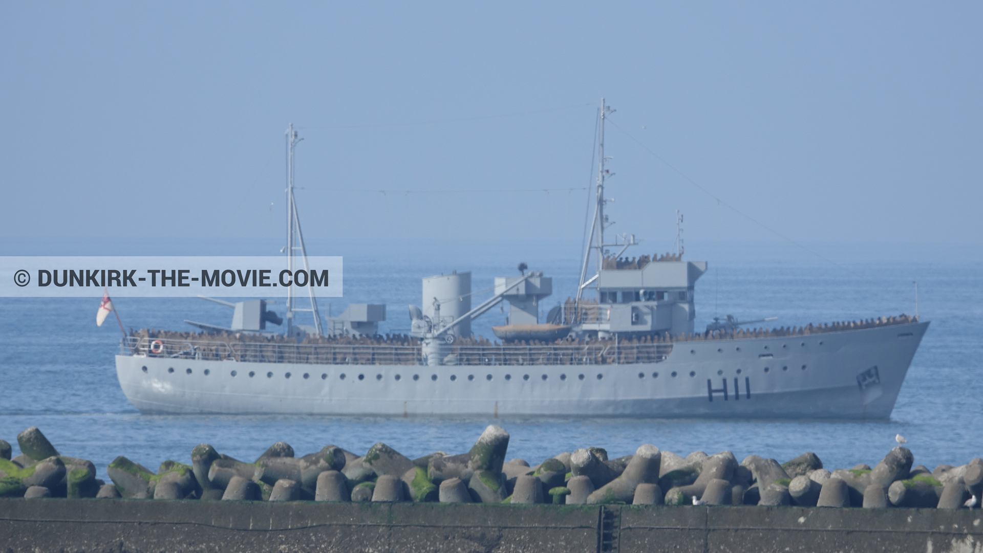 Fotos con H11 - MLV Castor,  durante el rodaje de la película Dunkerque de Nolan