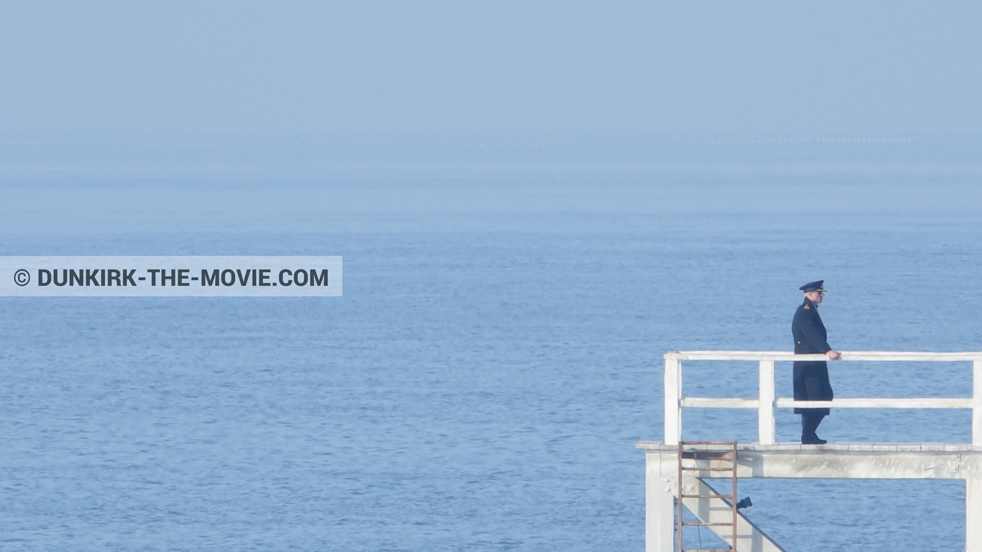 Fotos con actor, muelle del ESTE,  durante el rodaje de la película Dunkerque de Nolan