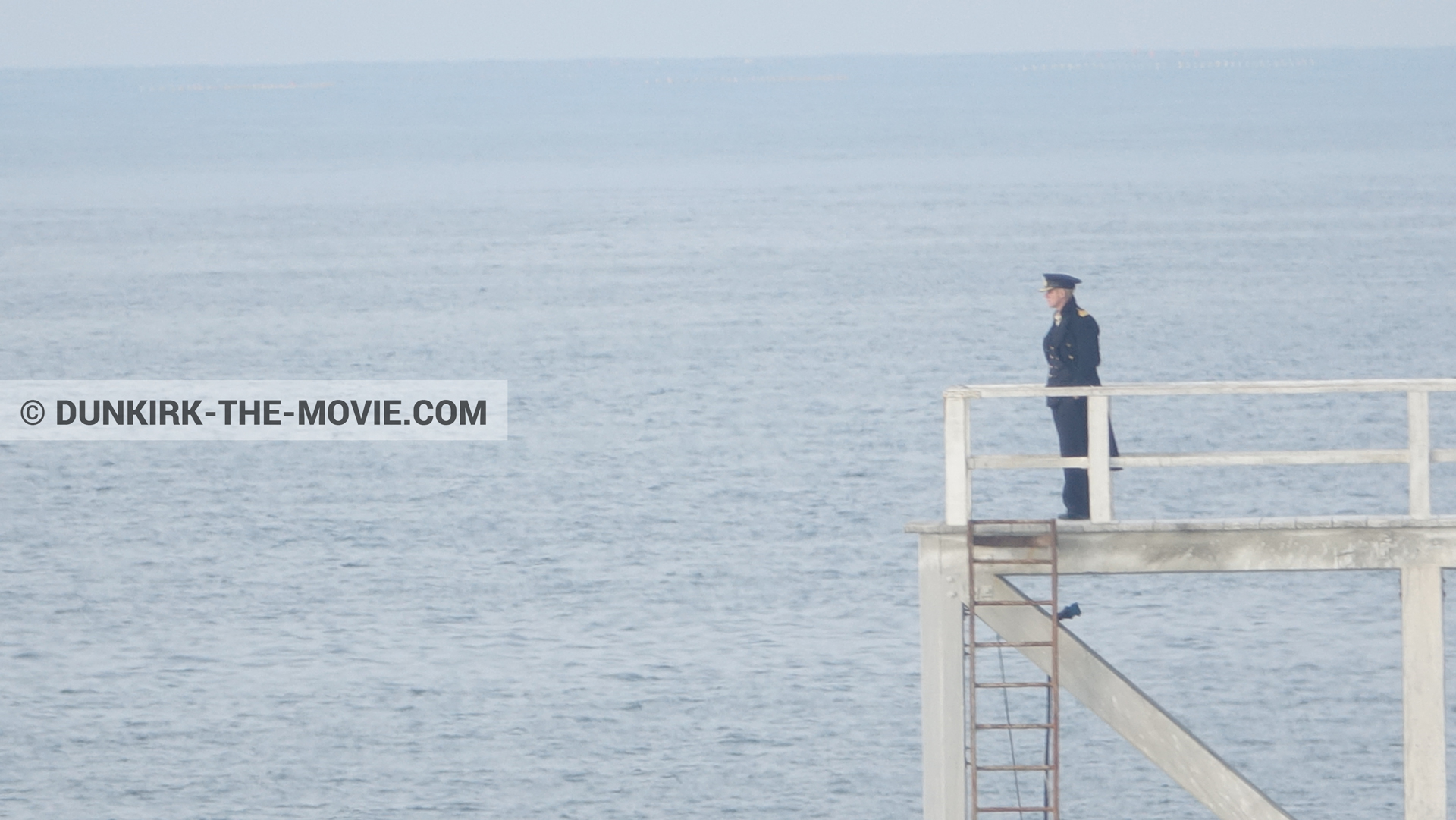 Fotos con actor, muelle del ESTE,  durante el rodaje de la película Dunkerque de Nolan