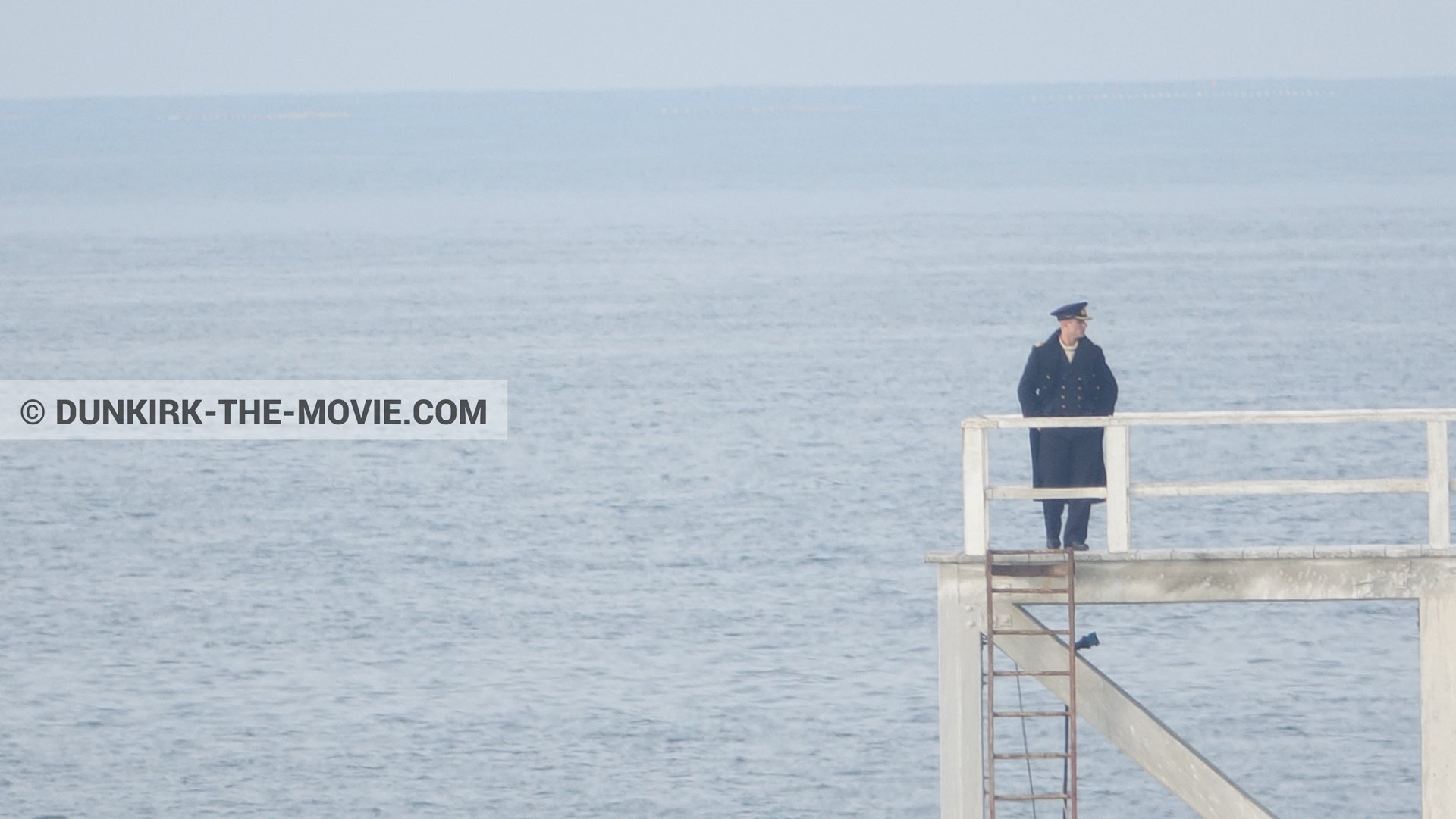 Photo avec acteur, jetÃ©e EST,  des dessous du Film Dunkerque de Nolan