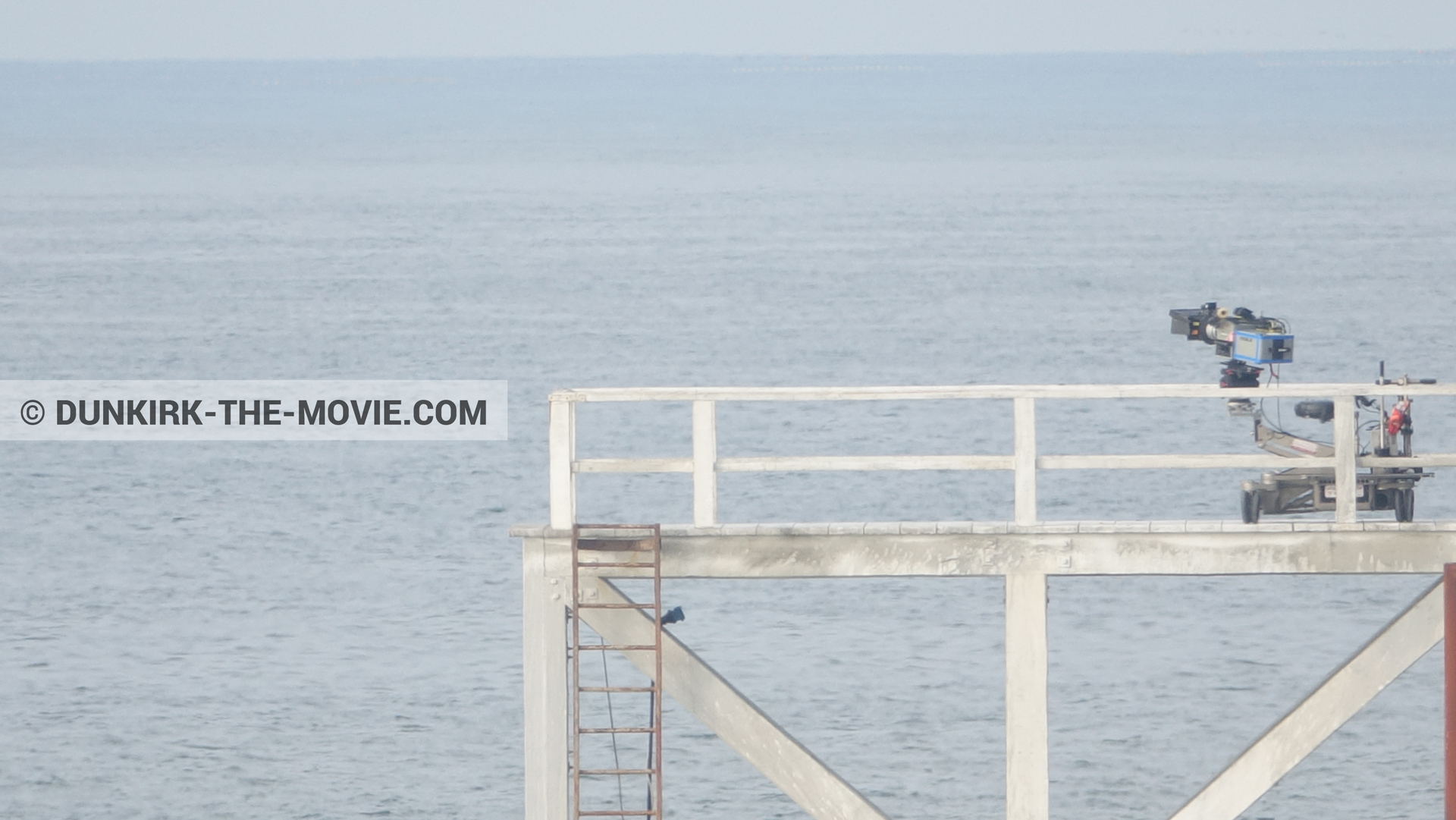 Photo avec caméra IMAX, jetée EST,  des dessous du Film Dunkerque de Nolan