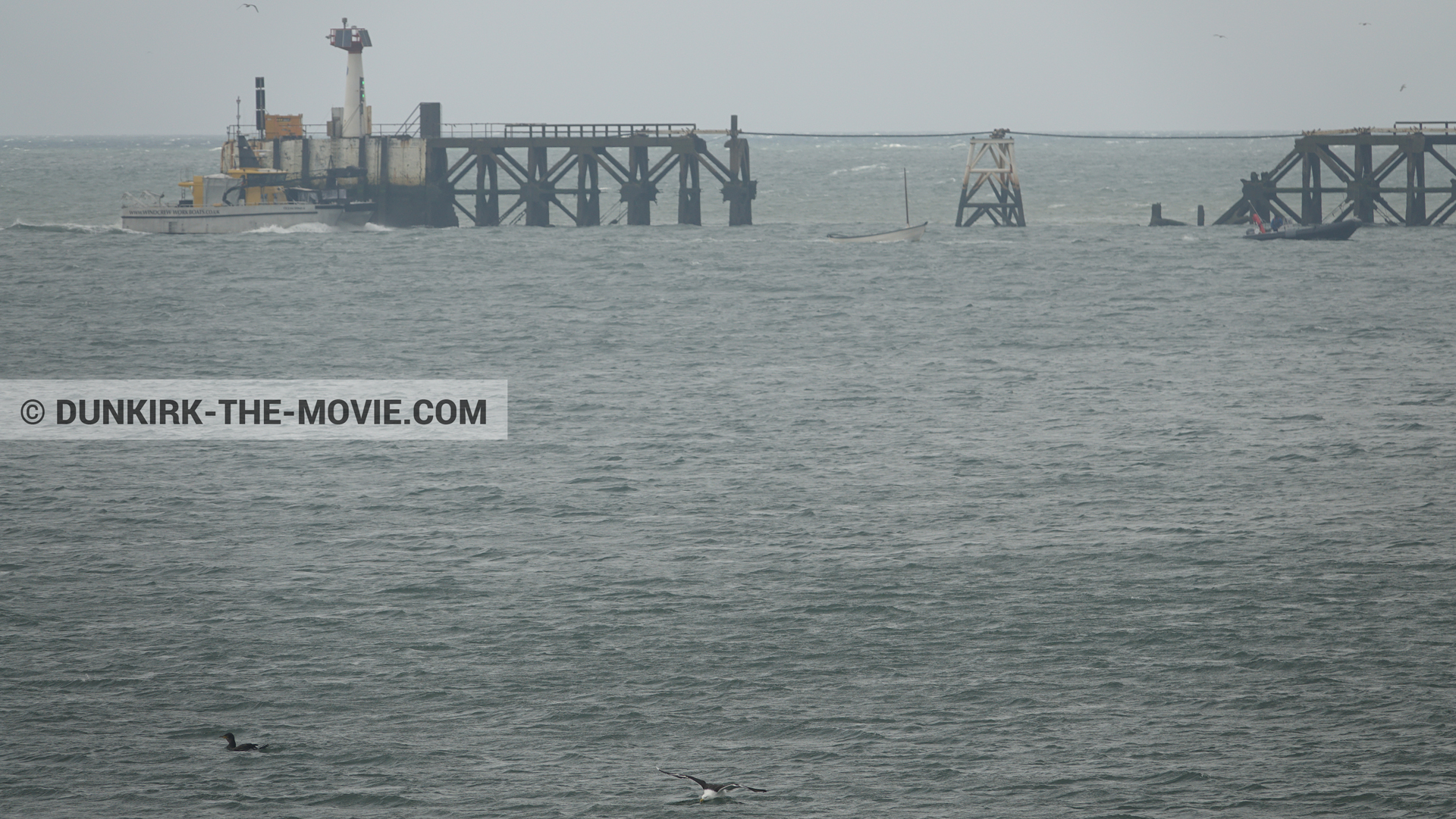 Fotos con Ocean Wind 4,  durante el rodaje de la película Dunkerque de Nolan