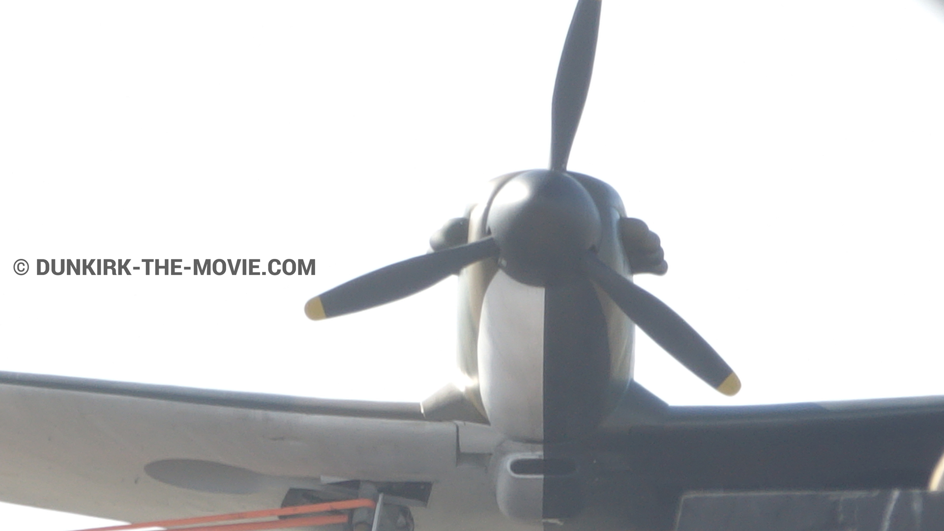 Picture with plane,  from behind the scene of the Dunkirk movie by Nolan