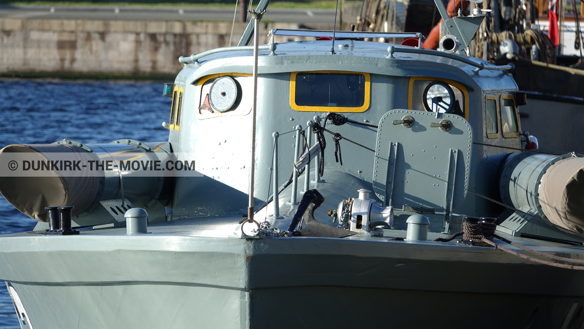 Photo avec bateau,  des dessous du Film Dunkerque de Nolan