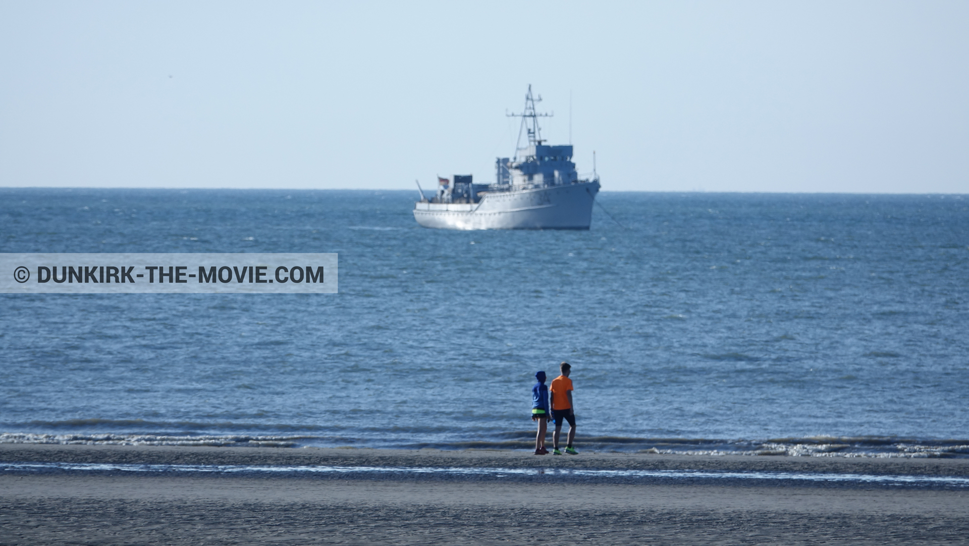 Picture with F34 - Hr.Ms. Sittard, beach,  from behind the scene of the Dunkirk movie by Nolan