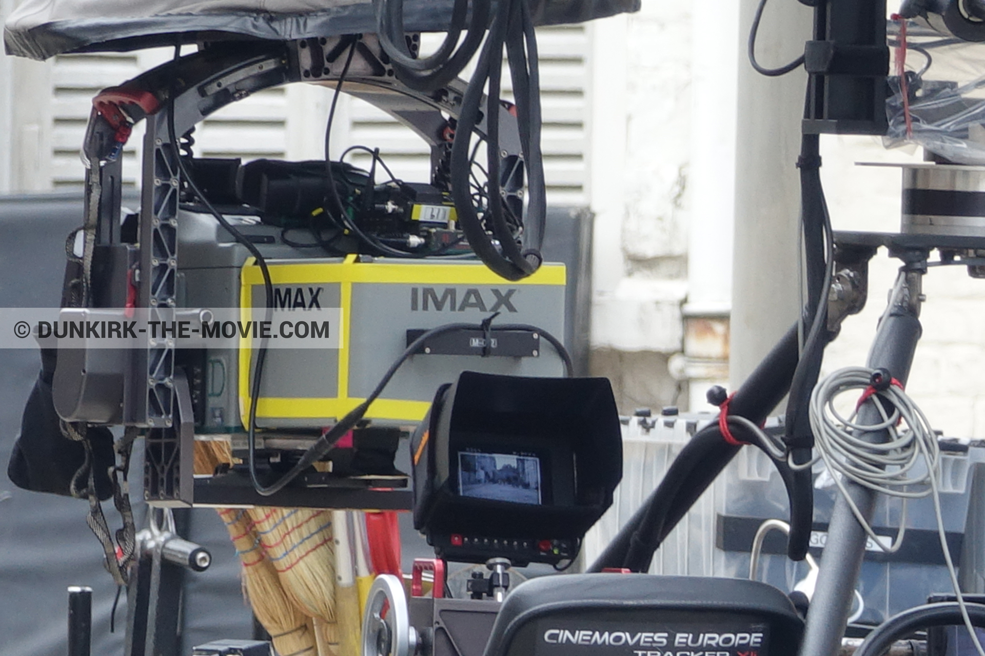Picture with IMAX camera, Belle Rade street,  from behind the scene of the Dunkirk movie by Nolan