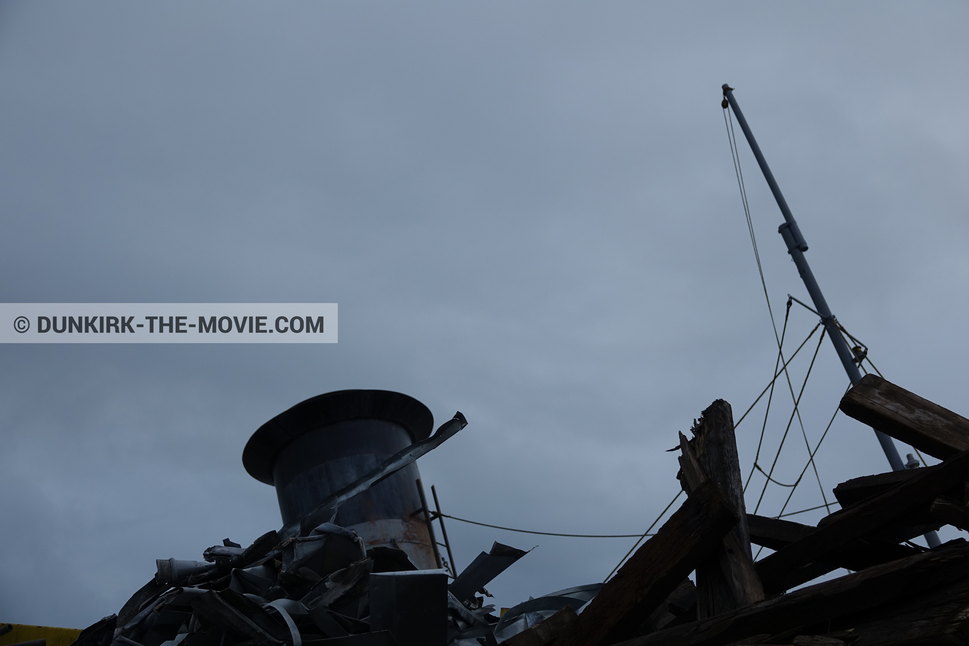 Picture with decor,  from behind the scene of the Dunkirk movie by Nolan