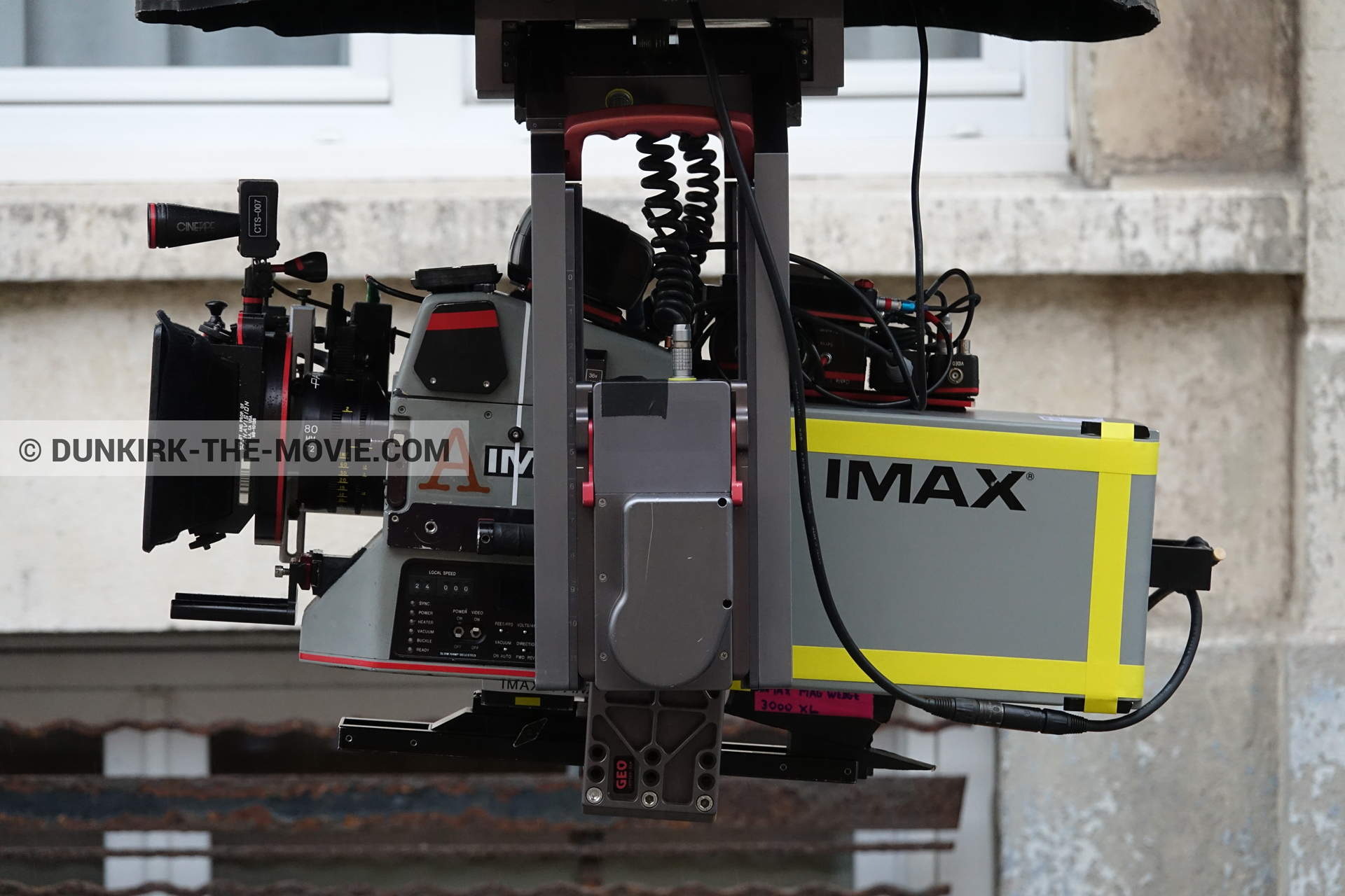 Picture with IMAX camera,  from behind the scene of the Dunkirk movie by Nolan