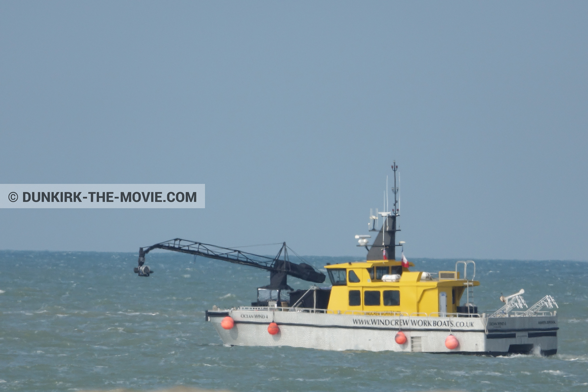 Fotos con Ocean Wind 4,  durante el rodaje de la película Dunkerque de Nolan